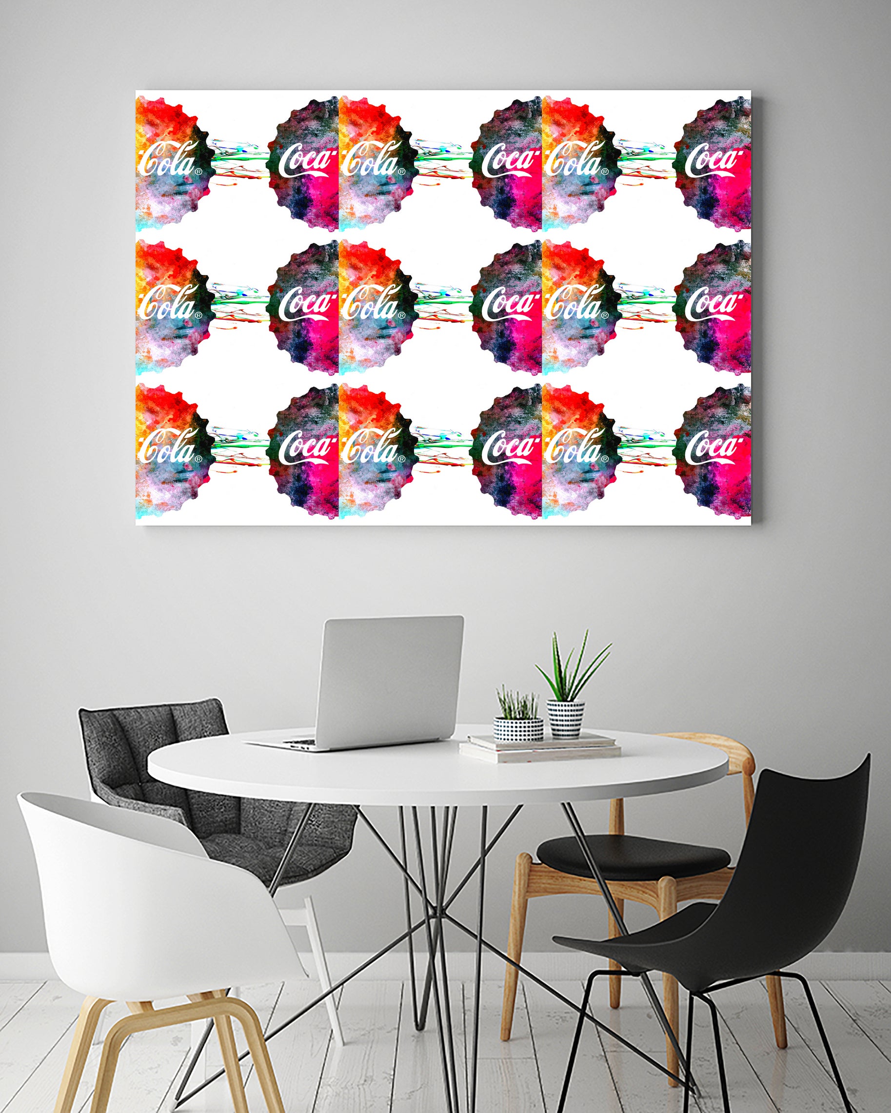 Coke Bottle Caps by Daniel Janda on GIANT ART - red mixed media