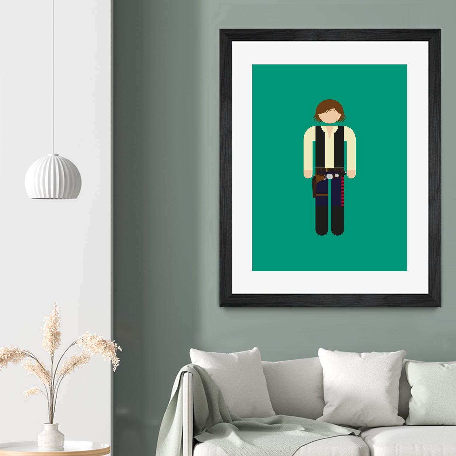 Han 01 by Viktor Hertz on GIANT ART - green vector illustration