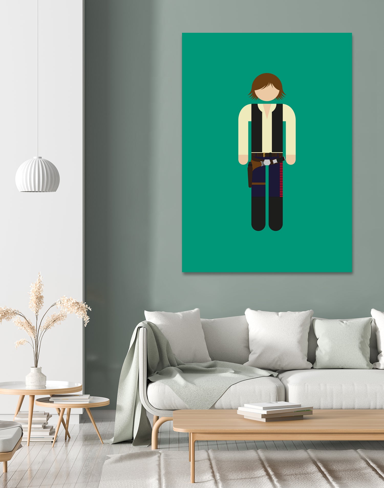 Han 01 by Viktor Hertz on GIANT ART - green vector illustration