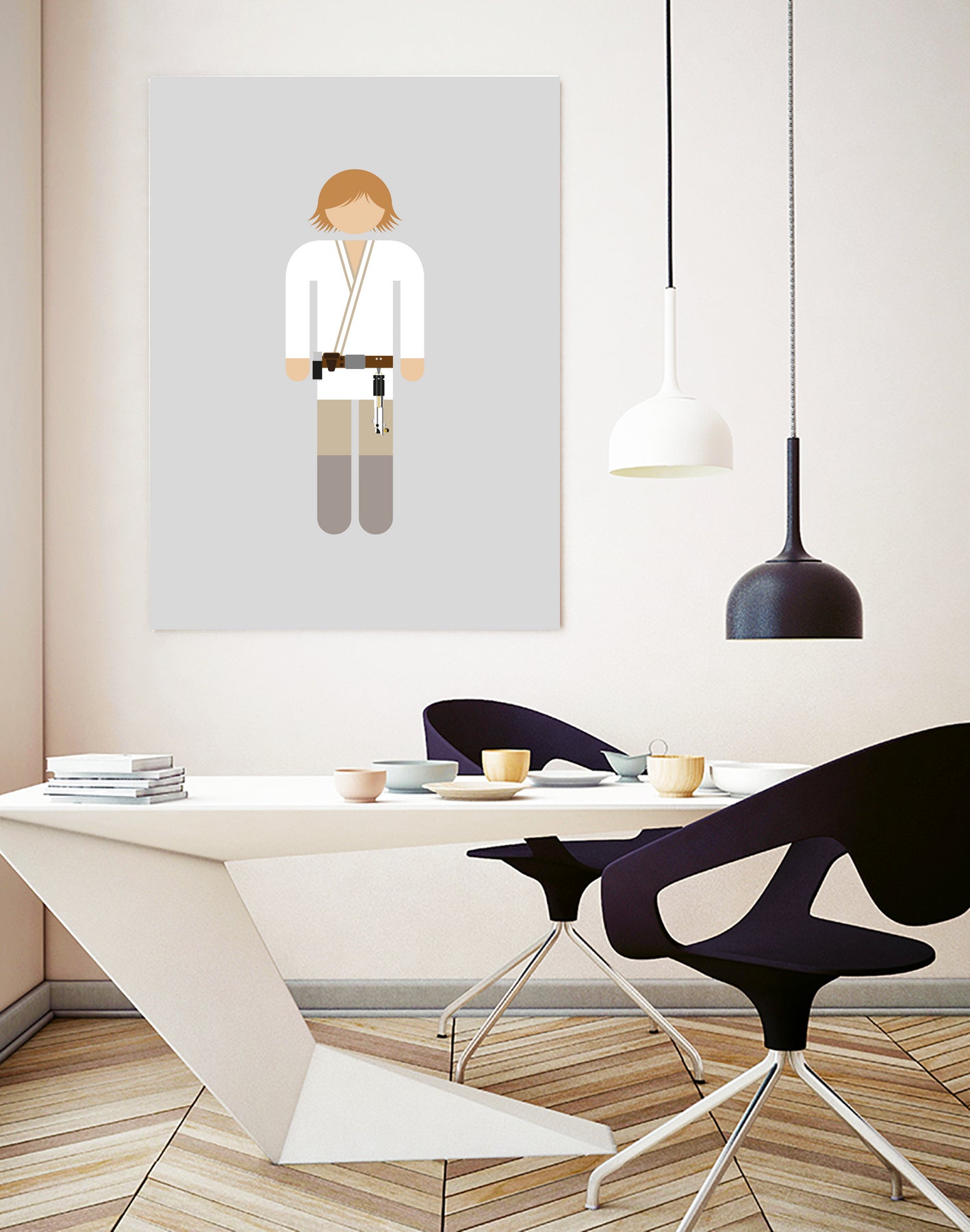 Luke 03 by Viktor Hertz on GIANT ART - gray vector illustration