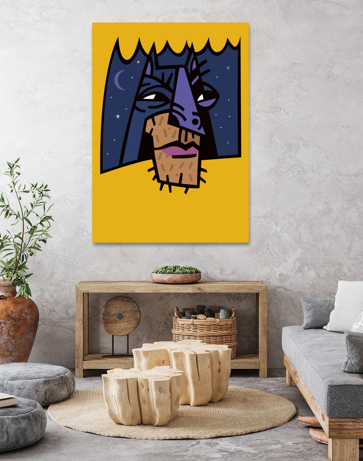 Antibat by Carlos Joaquin Ramirez Fernandez on GIANT ART - yellow digital drawing