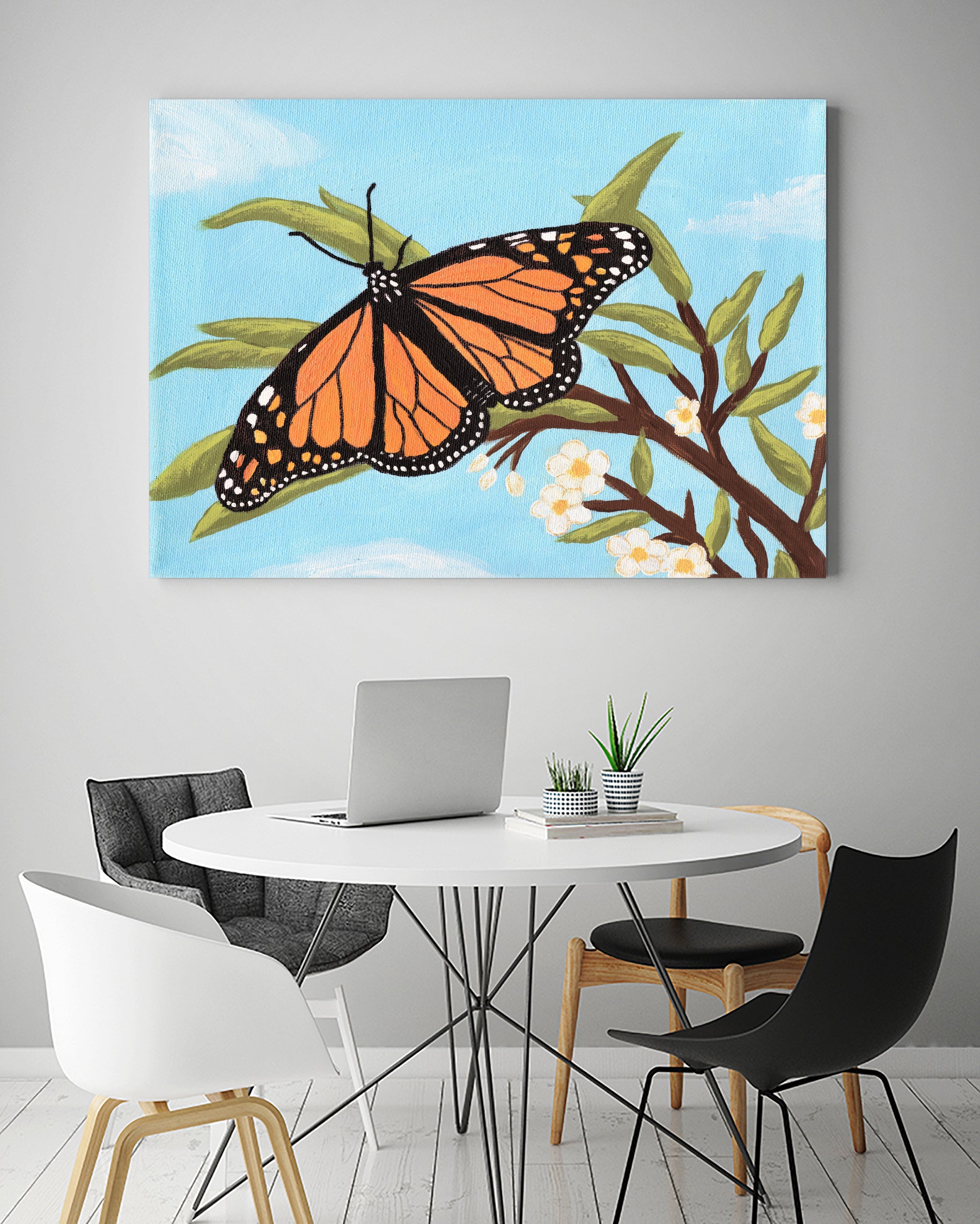 Monarch Butterfly by Living Word Designs Art Studio on GIANT ART - blue digital drawing