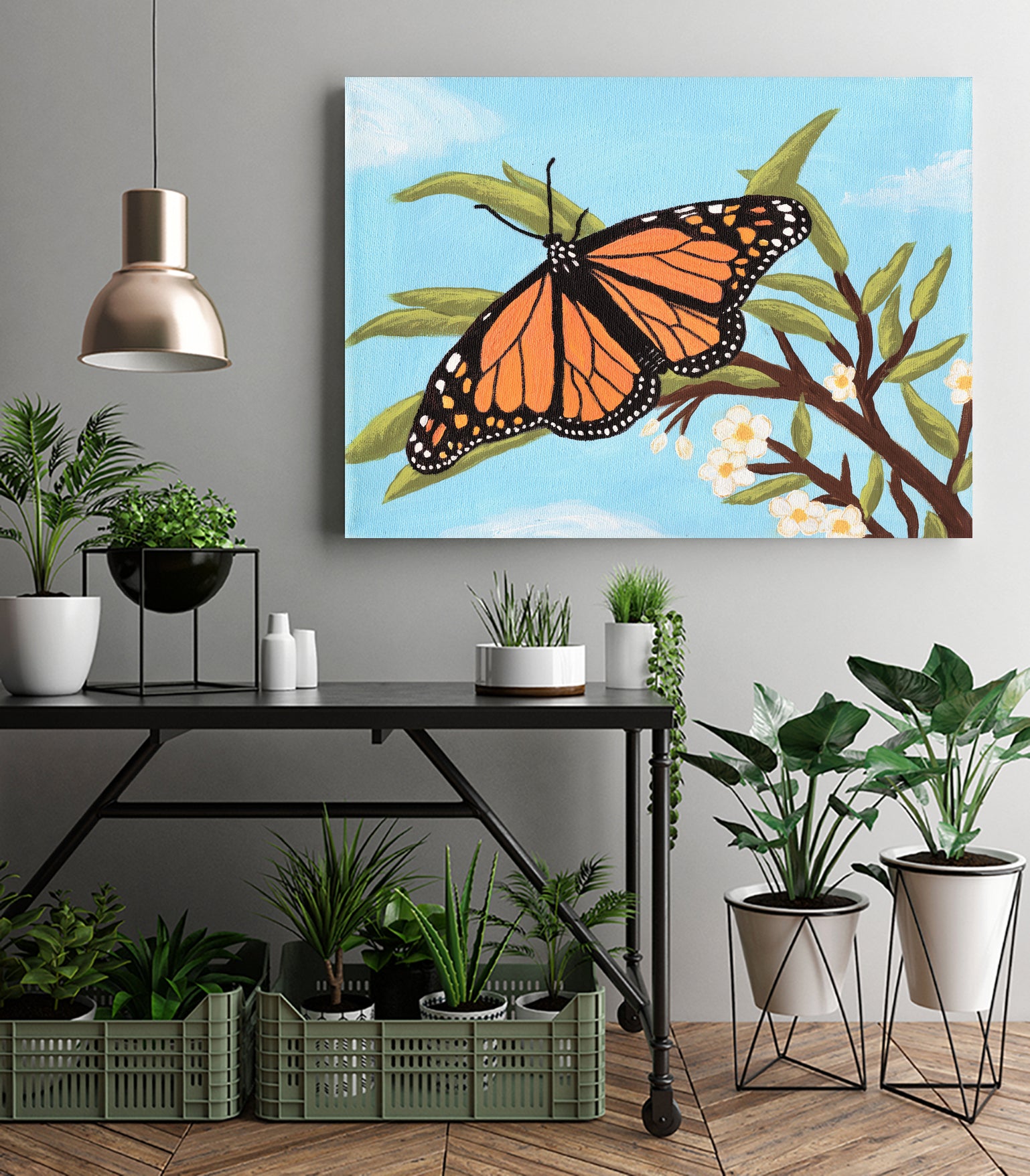 Monarch Butterfly by Living Word Designs Art Studio on GIANT ART - blue digital drawing