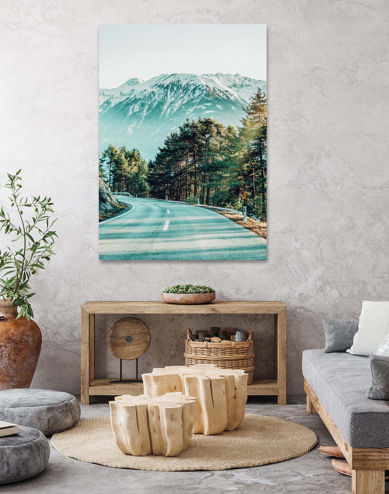 Road To Heaven by Uma Gokhale on GIANT ART - blue photo illustration