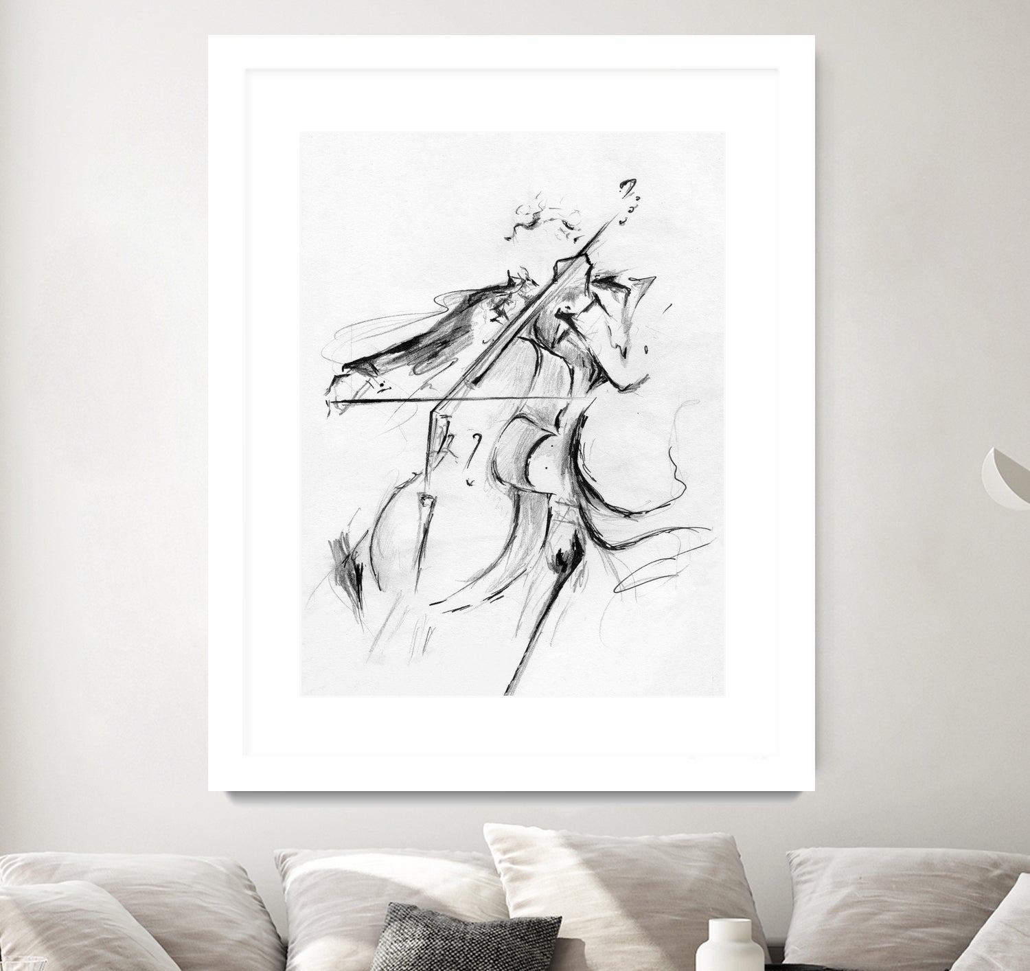 Cellist by Marc Allante on GIANT ART - black photo illustration