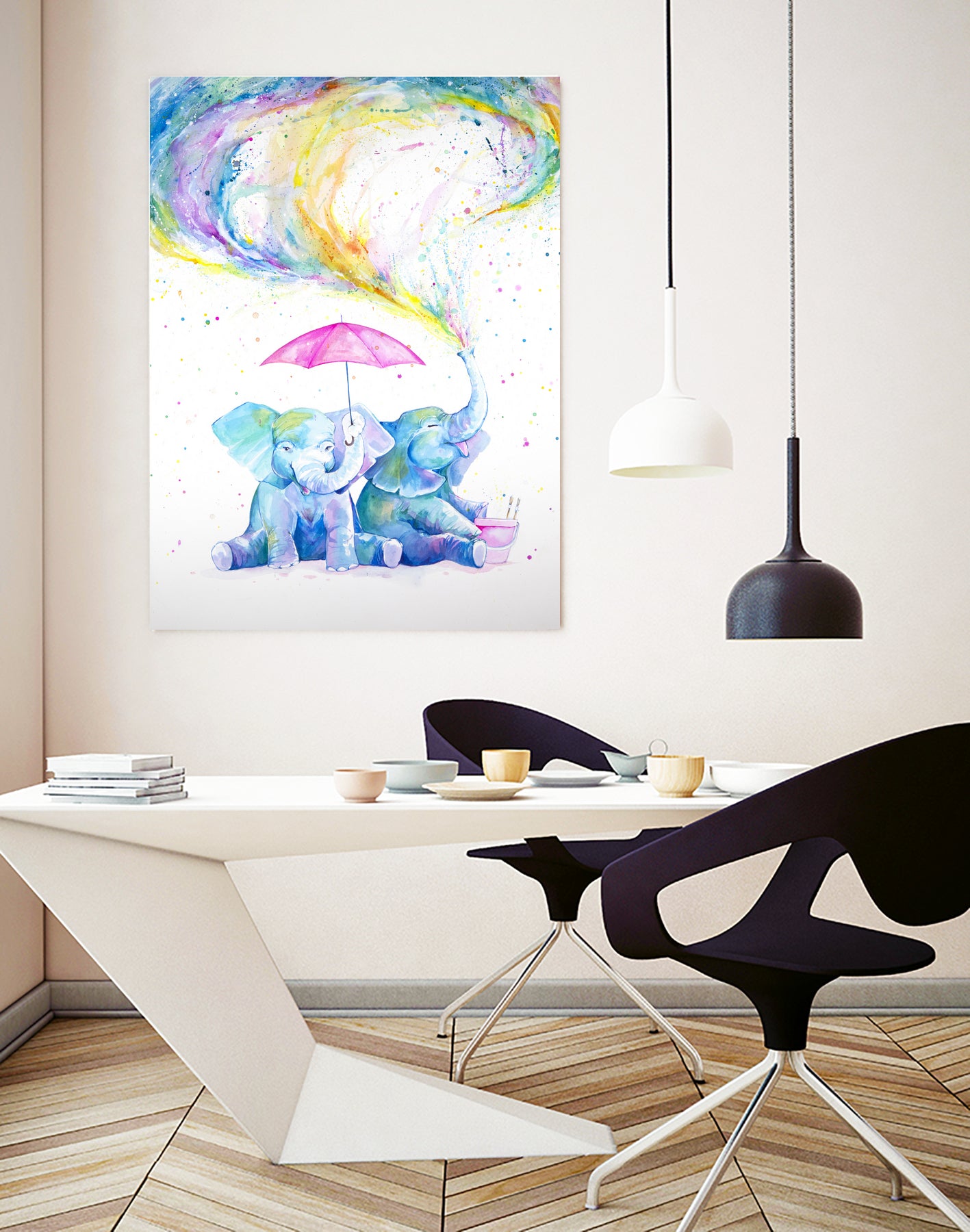 Mischief by Marc Allante on GIANT ART - blue photo illustration