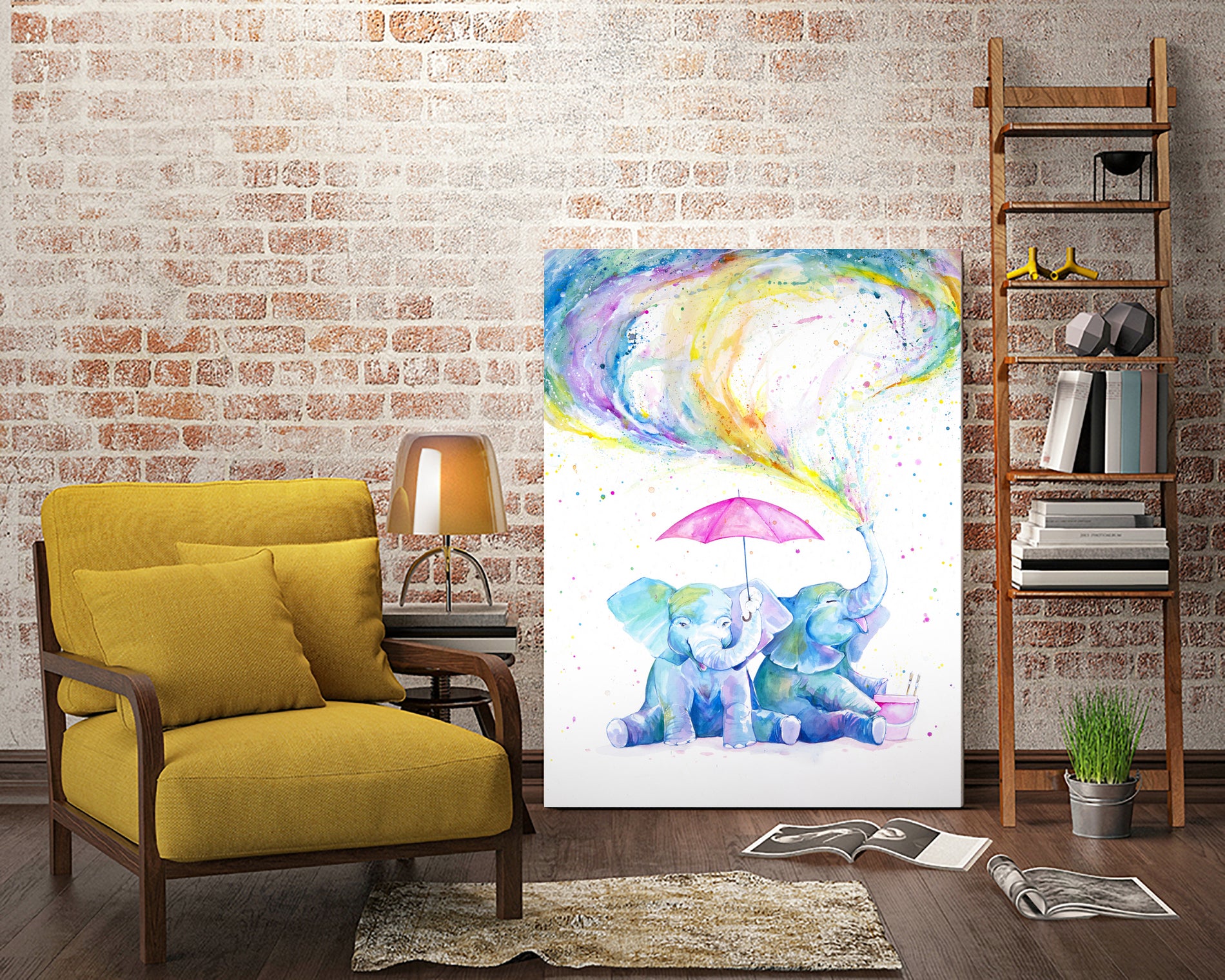 Mischief by Marc Allante on GIANT ART - blue photo illustration