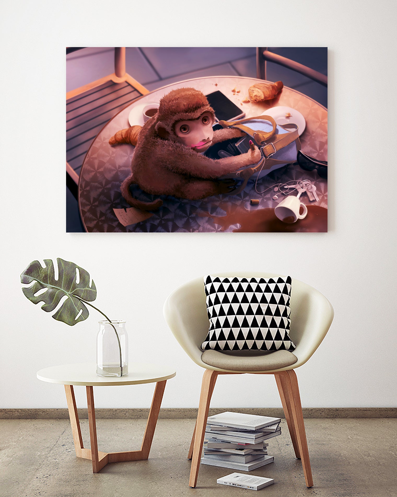 Seven deadly sins : Lust by Cyril Rolando on GIANT ART - pink digital painting