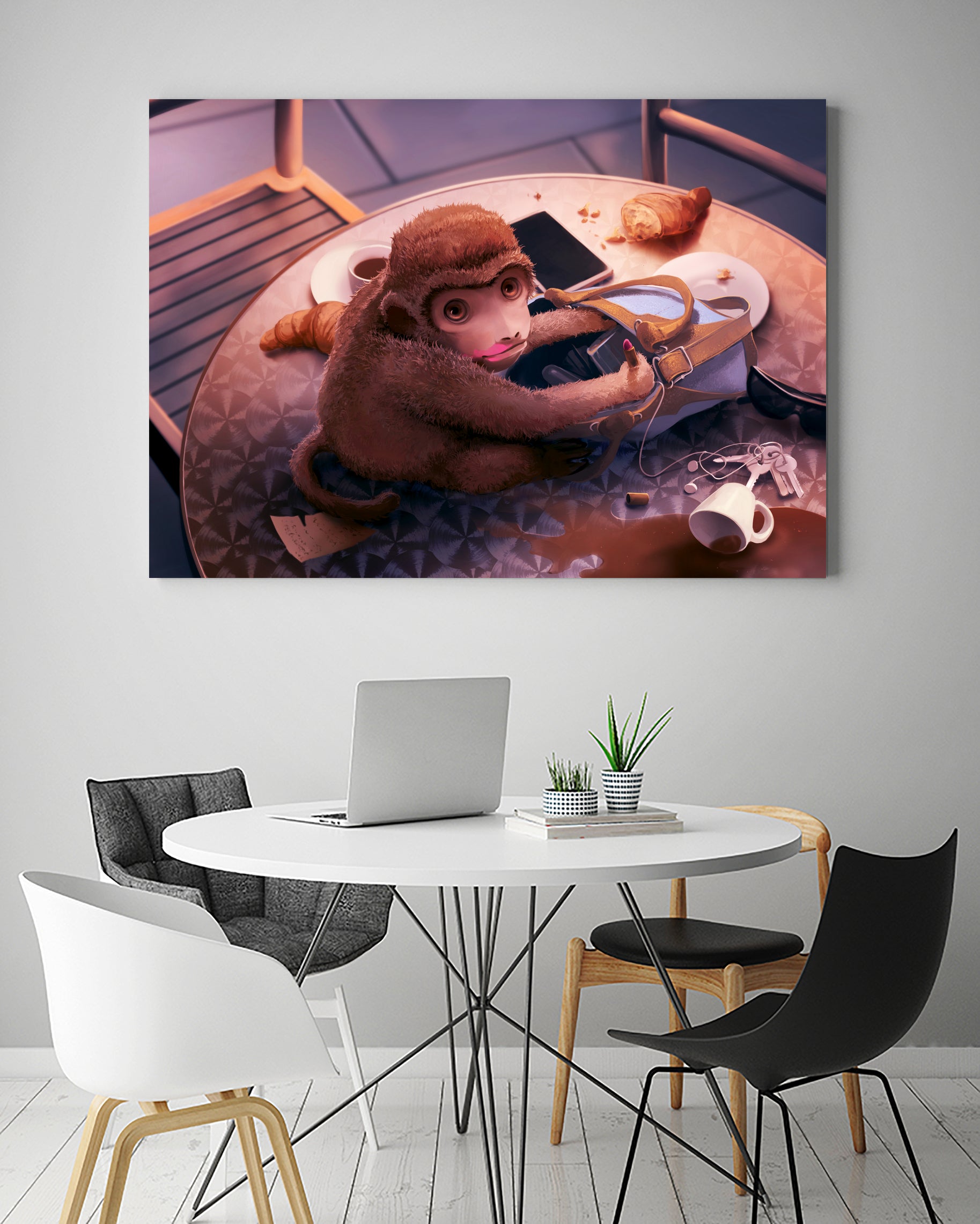 Seven deadly sins : Lust by Cyril Rolando on GIANT ART - pink digital painting