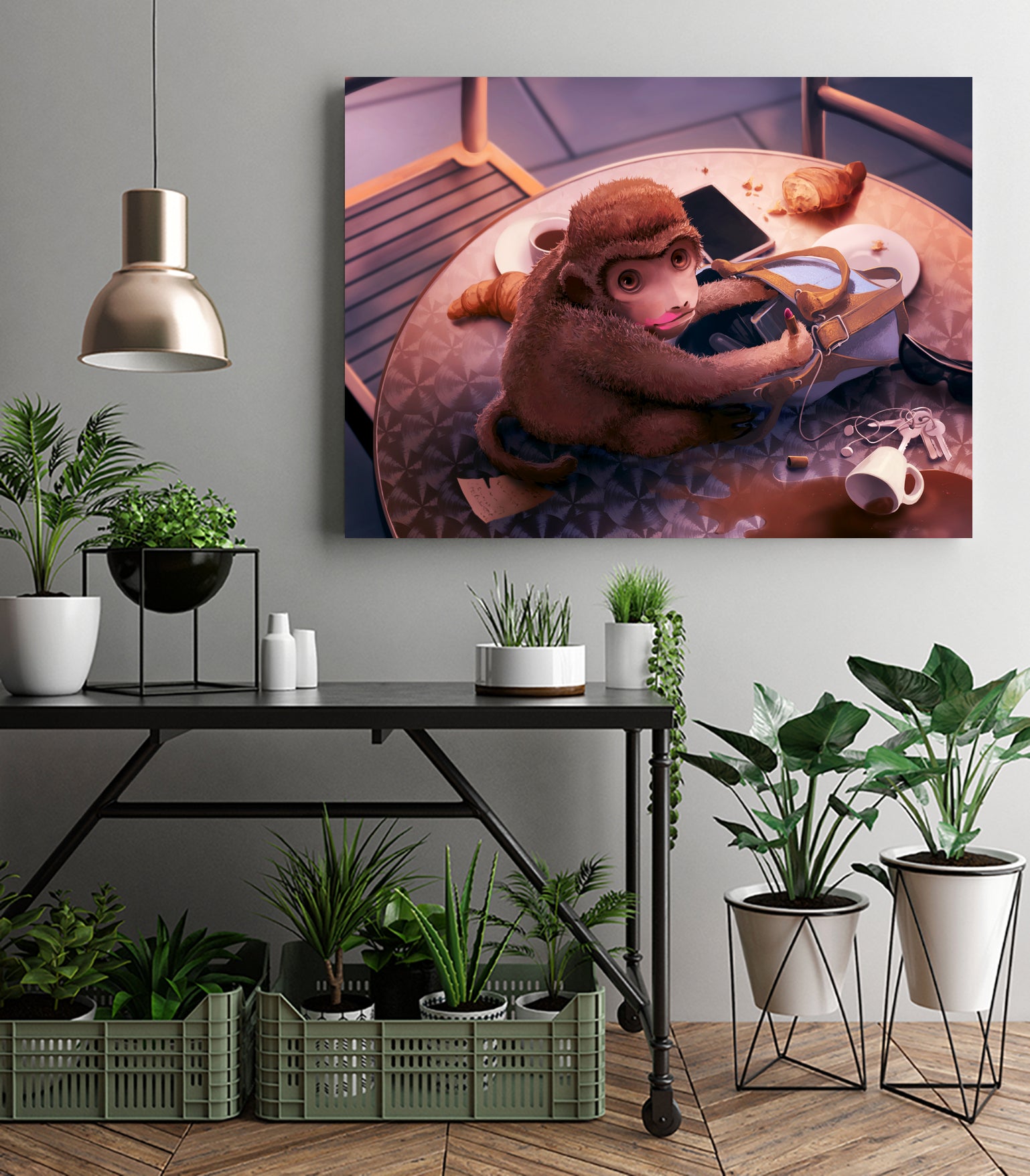 Seven deadly sins : Lust by Cyril Rolando on GIANT ART - pink digital painting