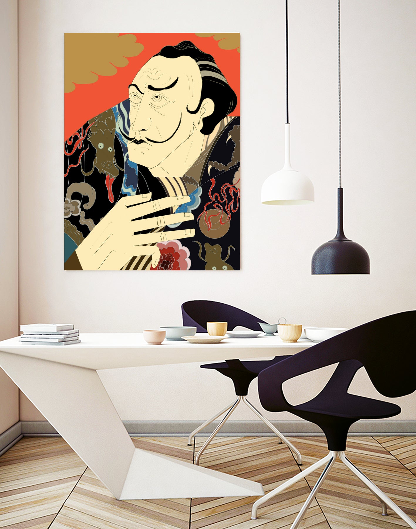 * “Japonica” / Salvador Dali by Kazuhiro Ishihara on GIANT ART - red photo illustration