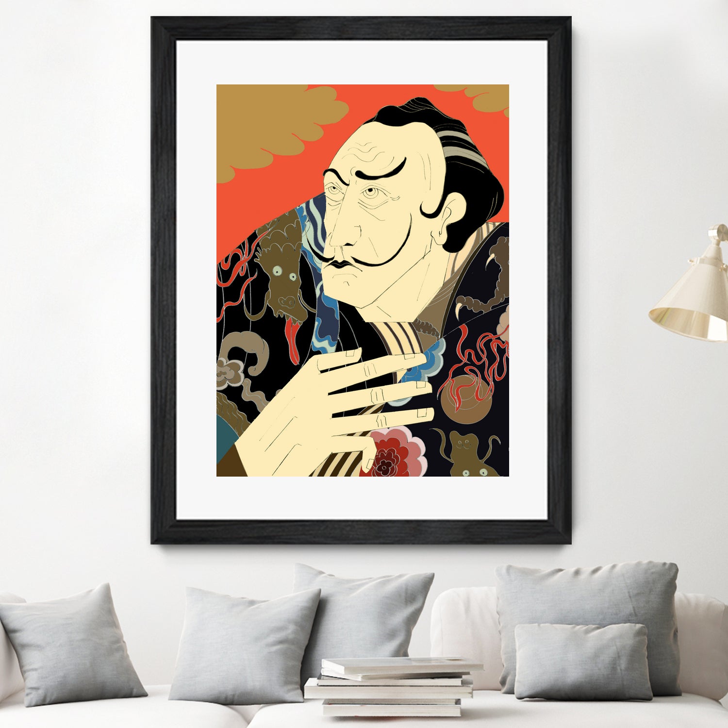 * “Japonica” / Salvador Dali by Kazuhiro Ishihara on GIANT ART - red photo illustration