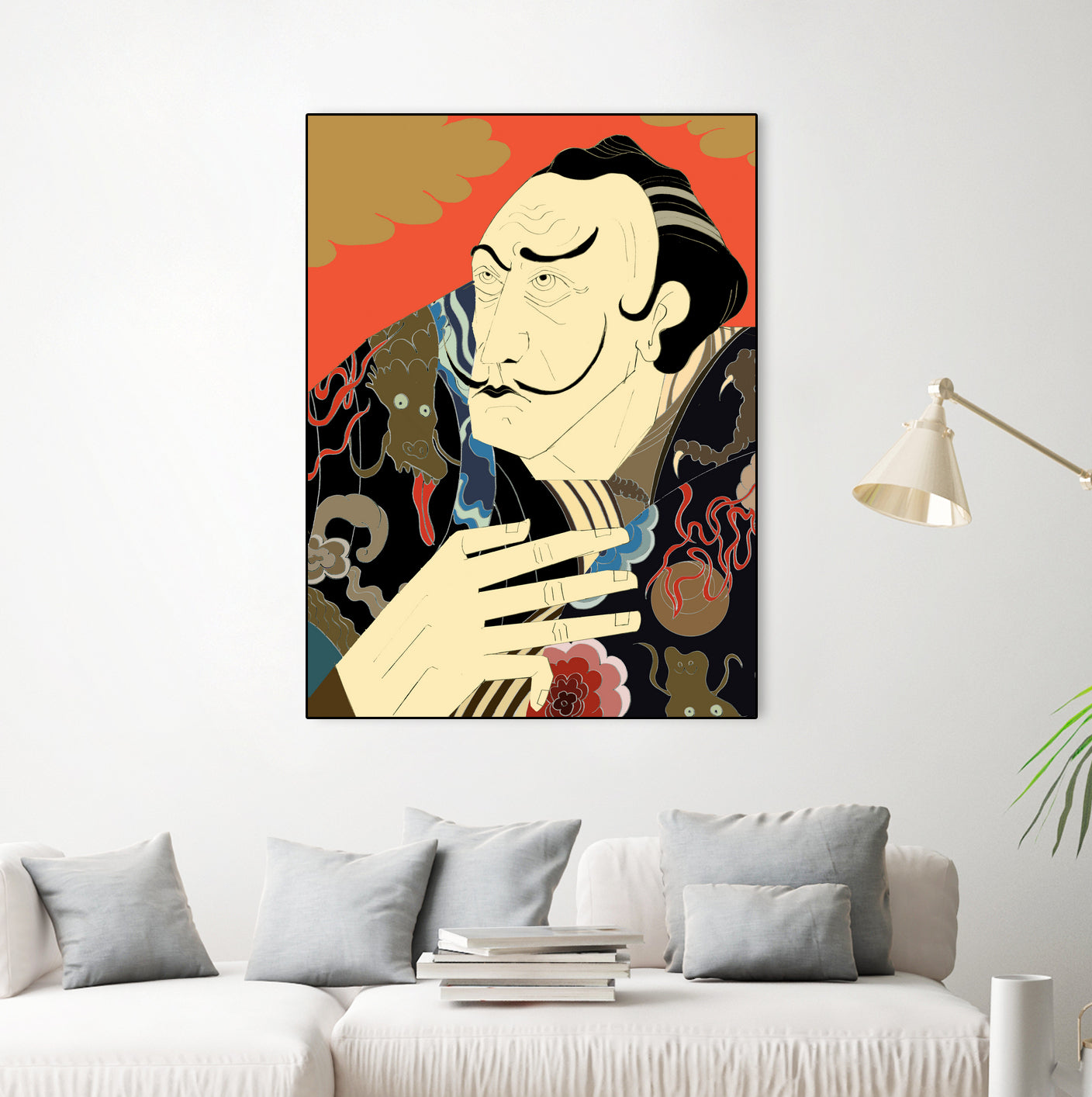 * “Japonica” / Salvador Dali by Kazuhiro Ishihara on GIANT ART - red photo illustration