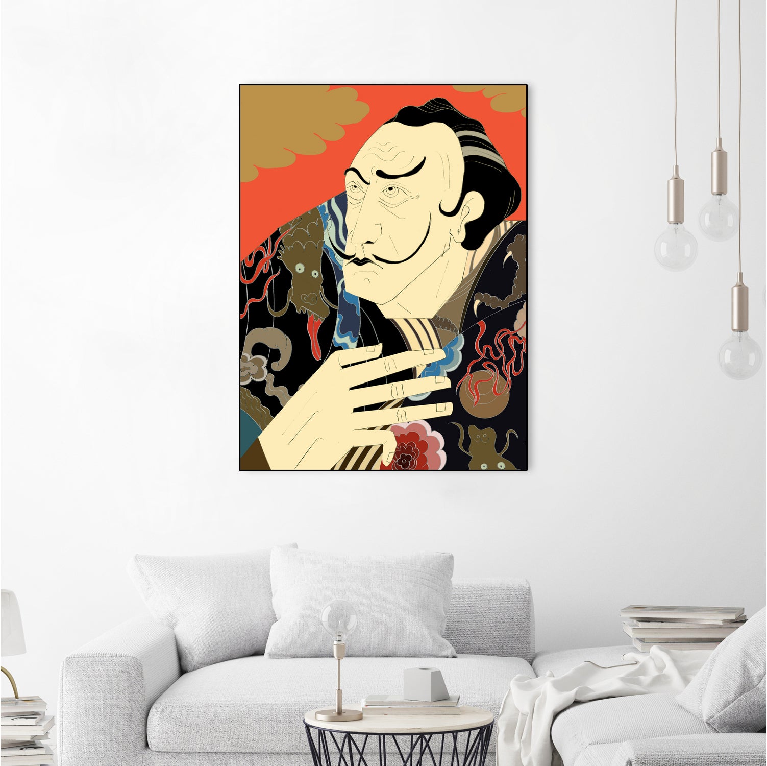 * “Japonica” / Salvador Dali by Kazuhiro Ishihara on GIANT ART - red photo illustration