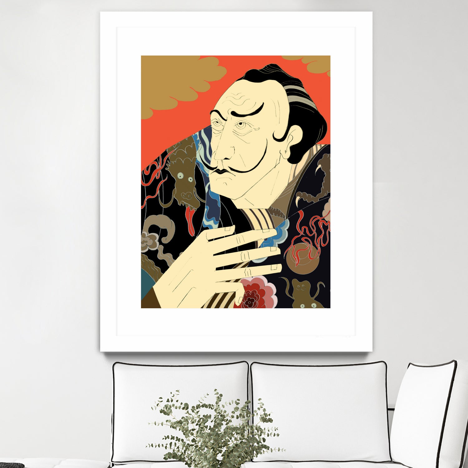 * “Japonica” / Salvador Dali by Kazuhiro Ishihara on GIANT ART - red photo illustration