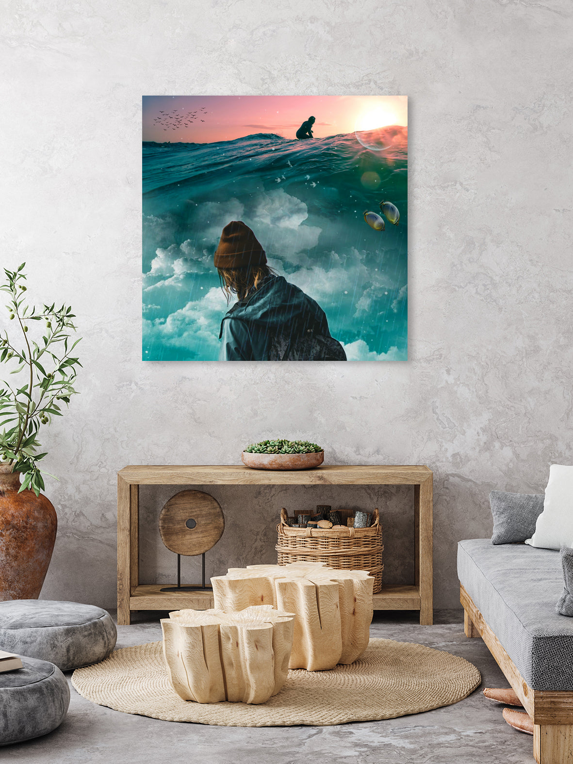 Extreme Melancholy by GEN Z by Rigaud Mickaël on GIANT ART - green photo illustration