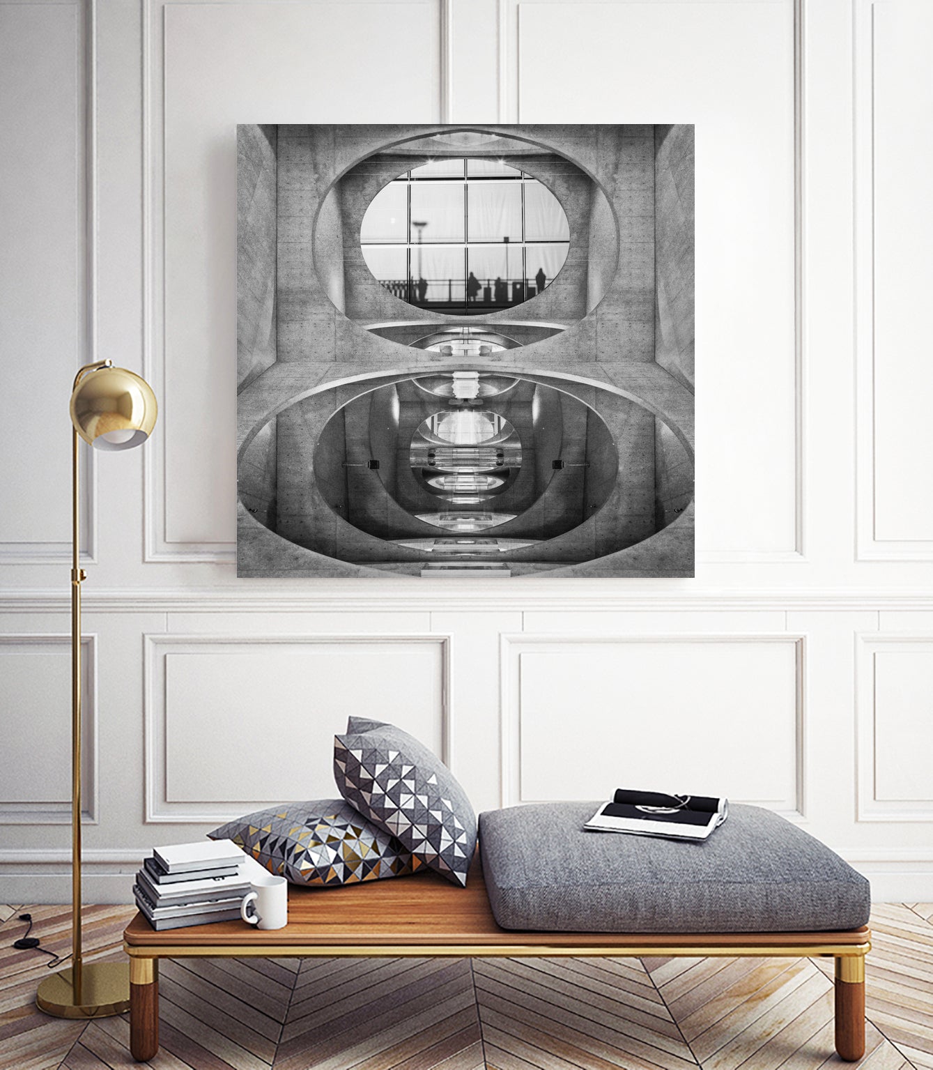 Oval City by Dariusz Klimczak on GIANT ART - gray photo illustration