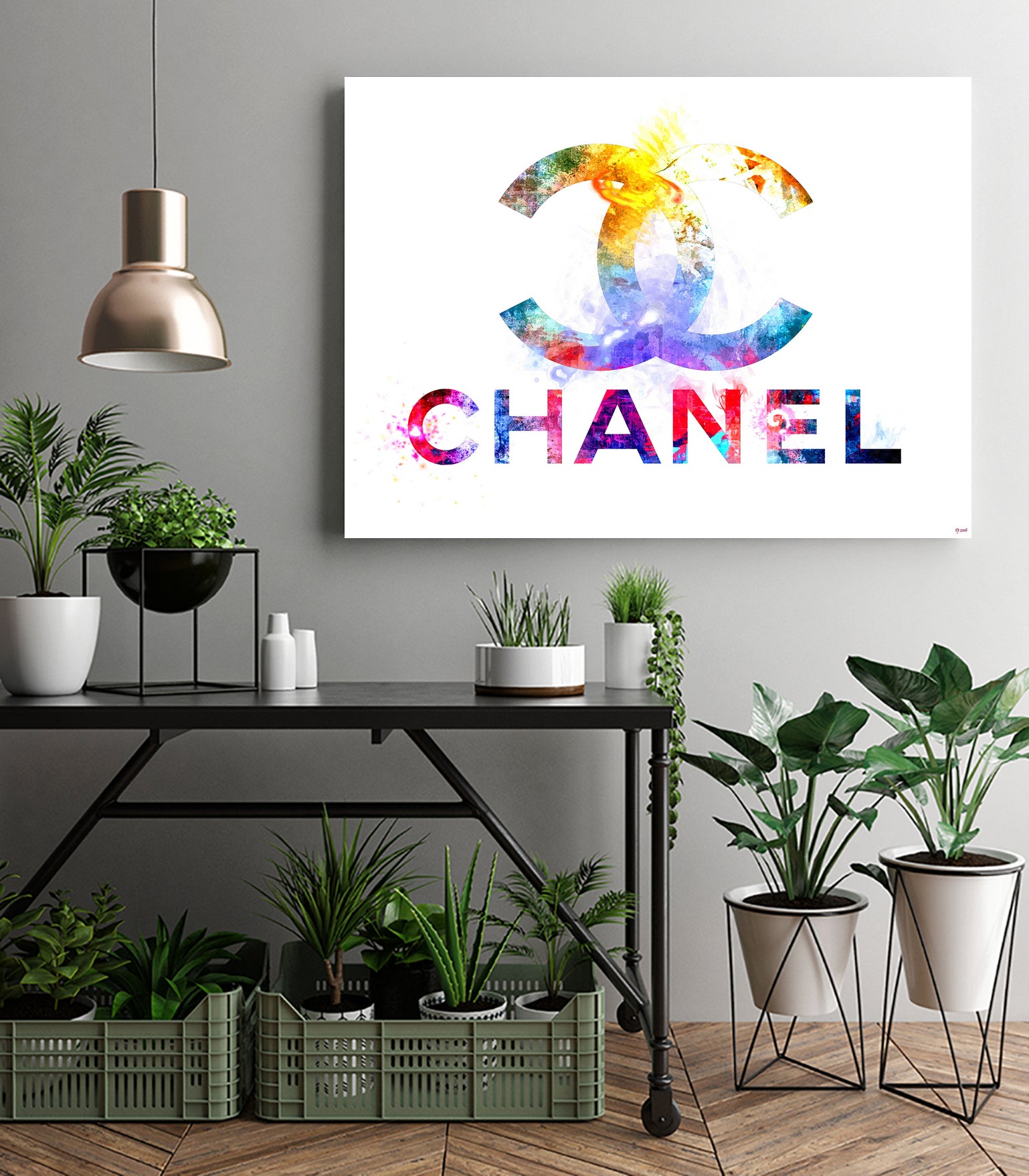 Chanel by Daniel Janda on GIANT ART - pink mixed media