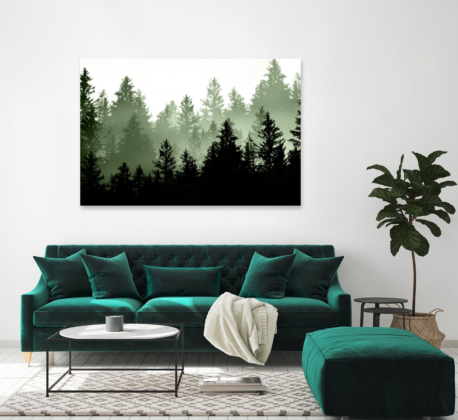 Green Forest Dream 1 by Anitas Bellas Art on GIANT ART - coastal