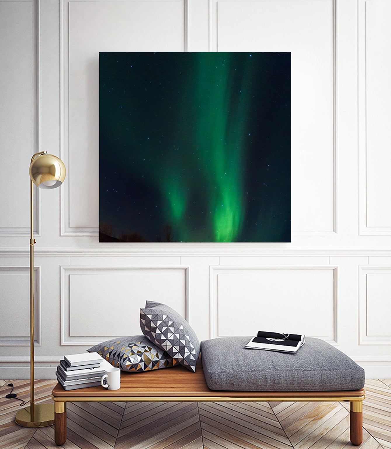 Under The Lights by Dominika Aniola on GIANT ART - green photo illustration