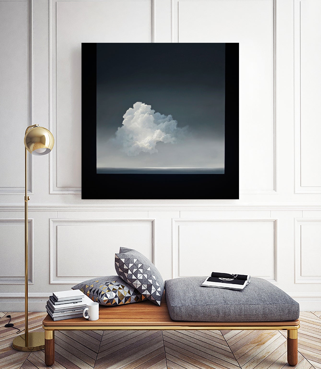 Crest by Robert Singleton on GIANT ART - gray mixed media