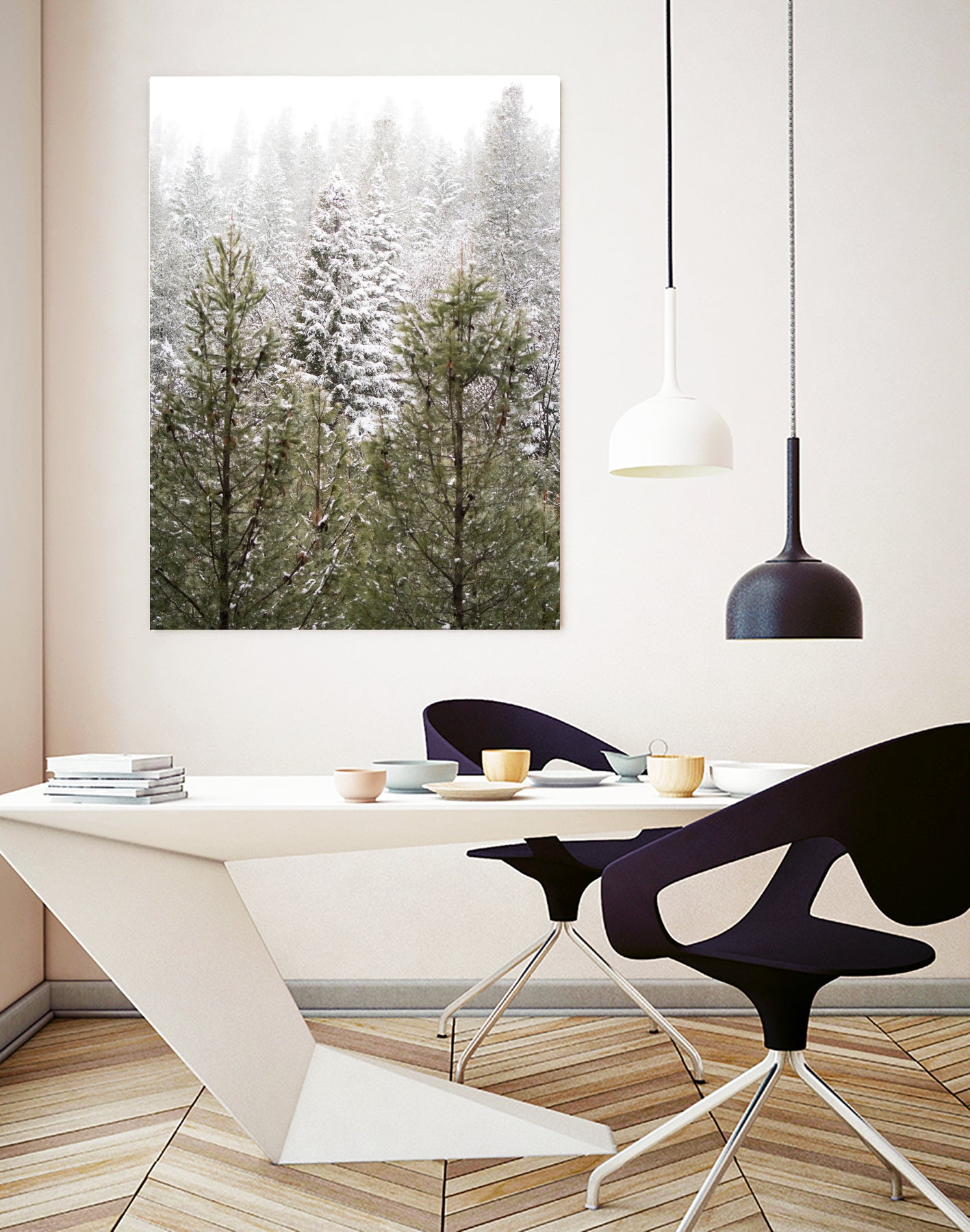 Winter in the Forest by Arlene Carley on GIANT ART - green photo manipulation