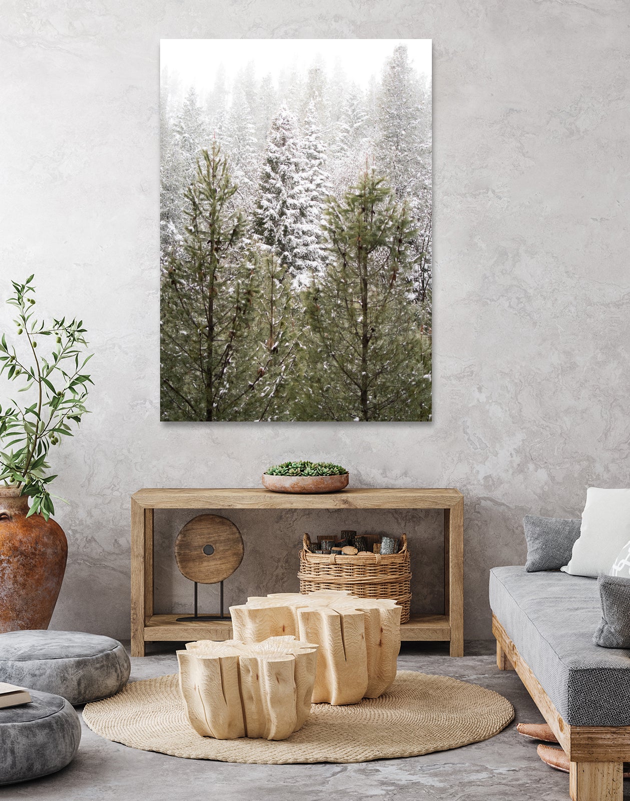 Winter in the Forest by Arlene Carley on GIANT ART - green photo manipulation