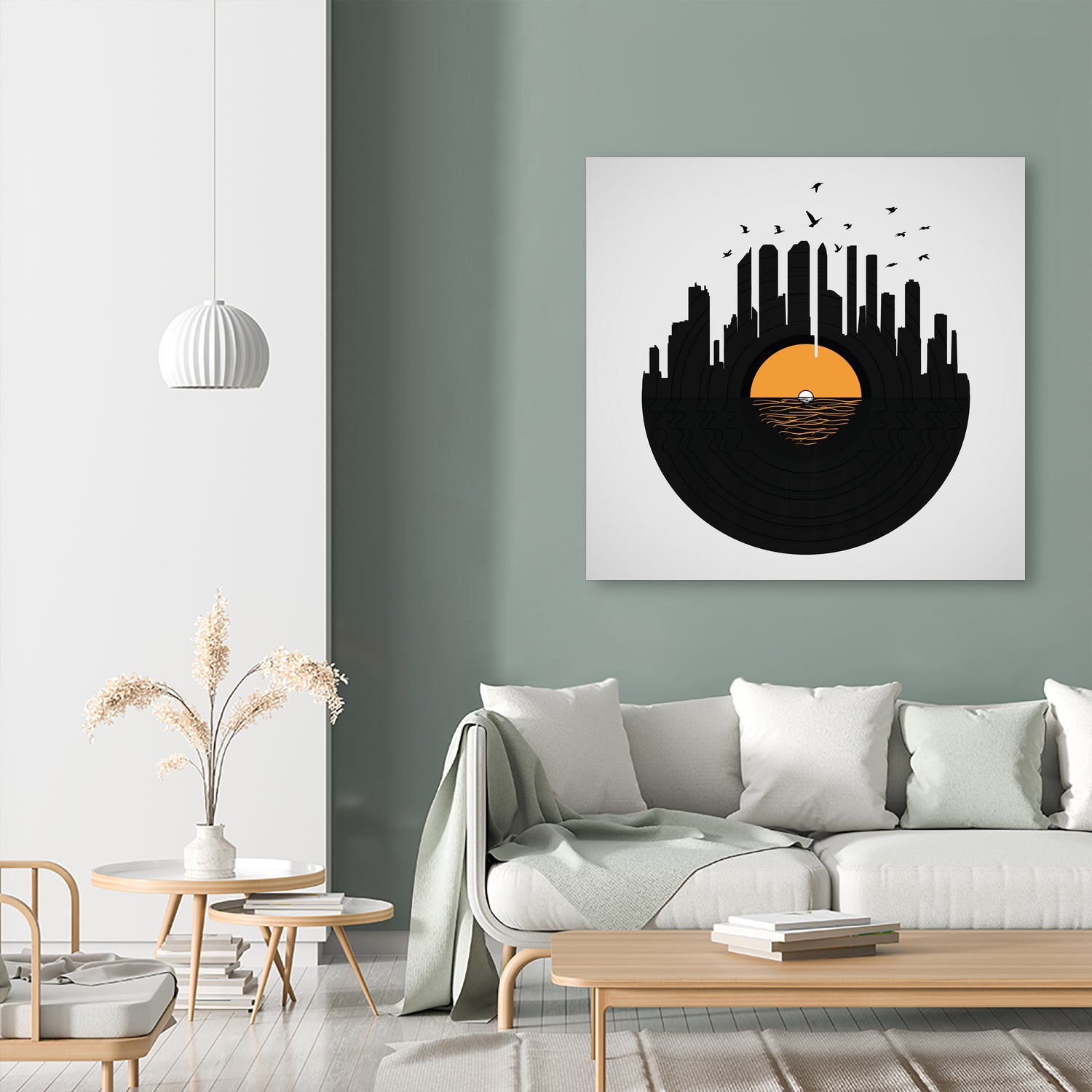 Vinyl City by Yuri Chagas Lobo on GIANT ART - black vector illustration