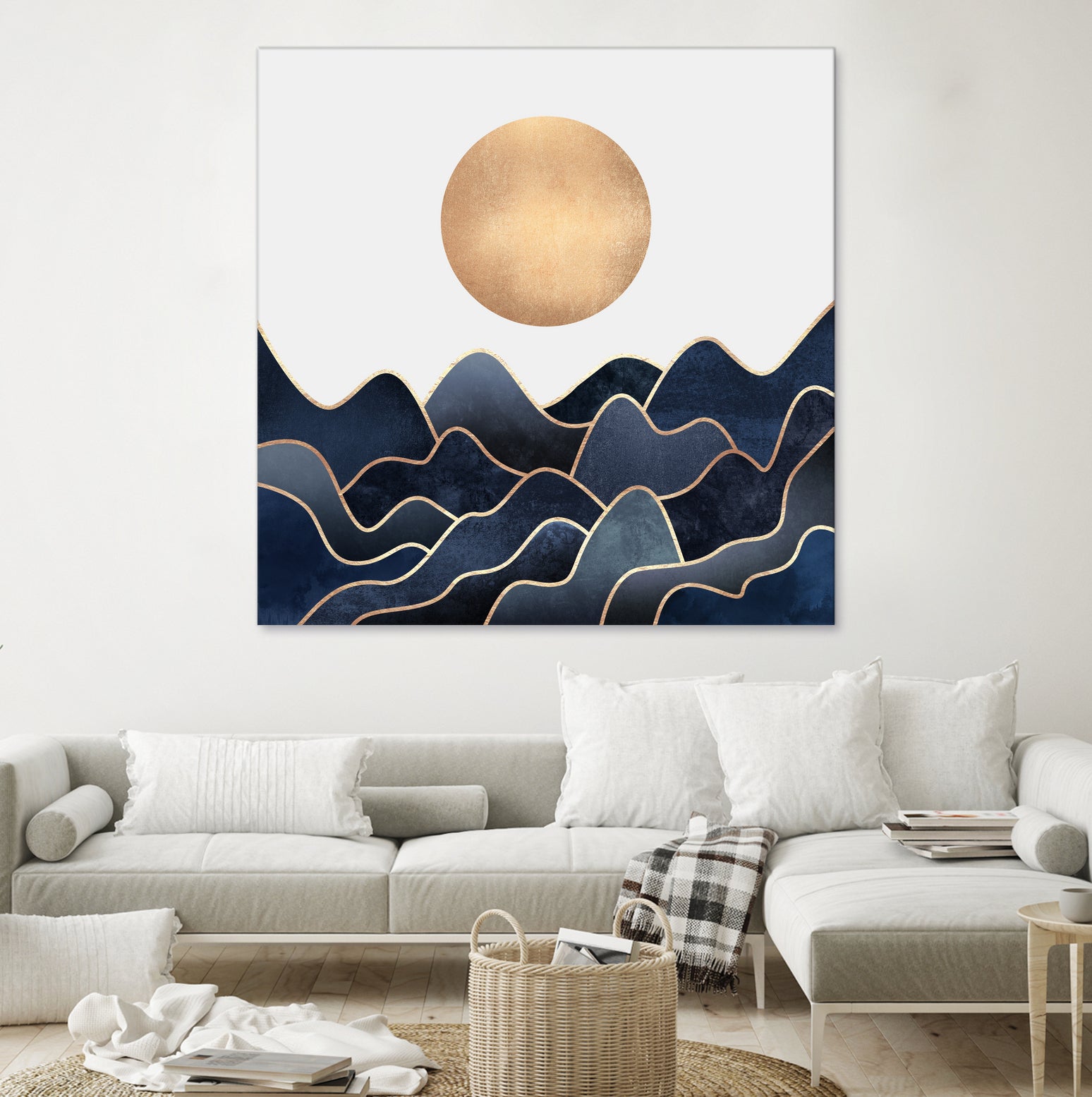 Waves 1 by Elisabeth Fredriksson on GIANT ART - blue digital painting