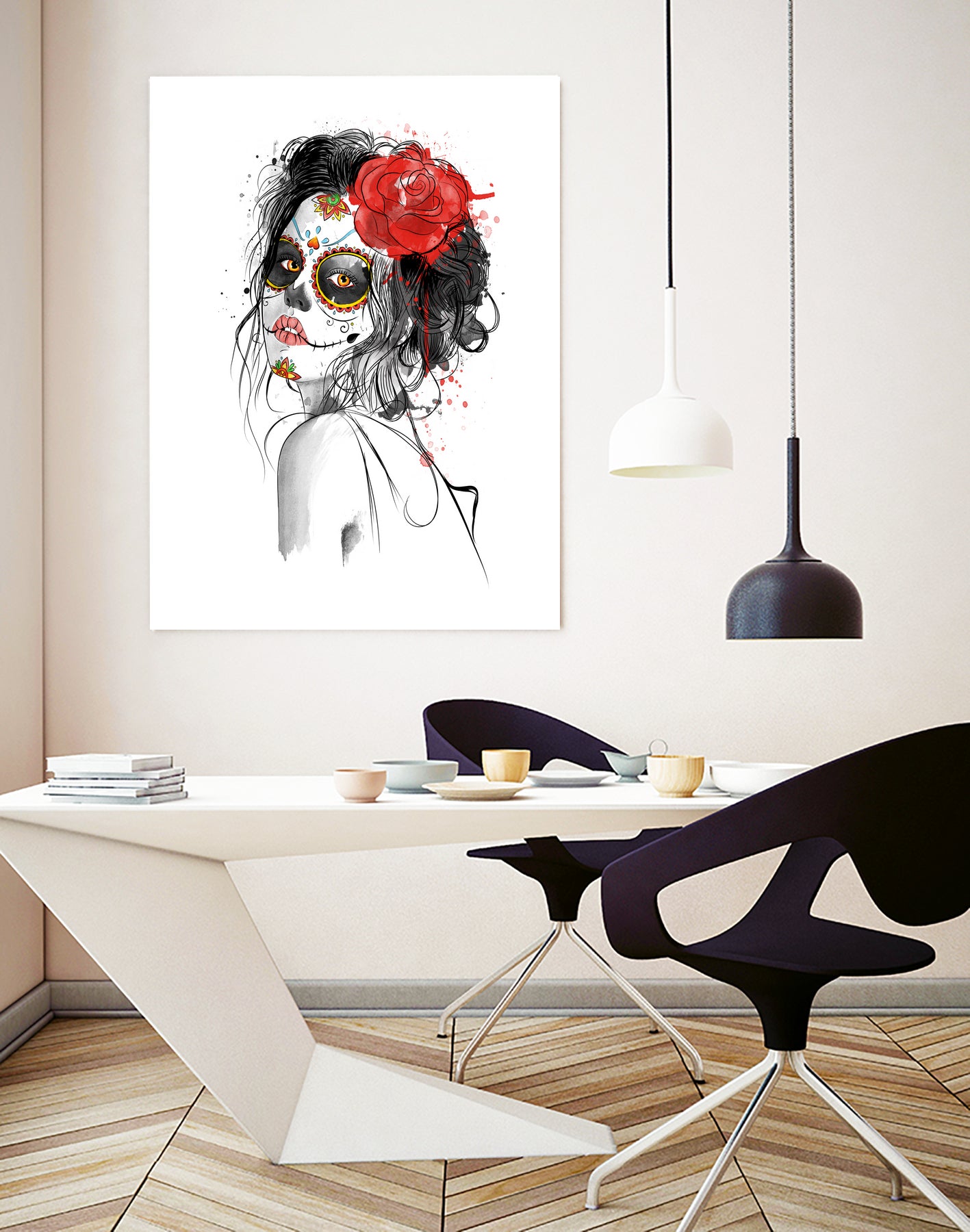 Dia de los Muertos by Antonio Camarena on GIANT ART - white digital painting