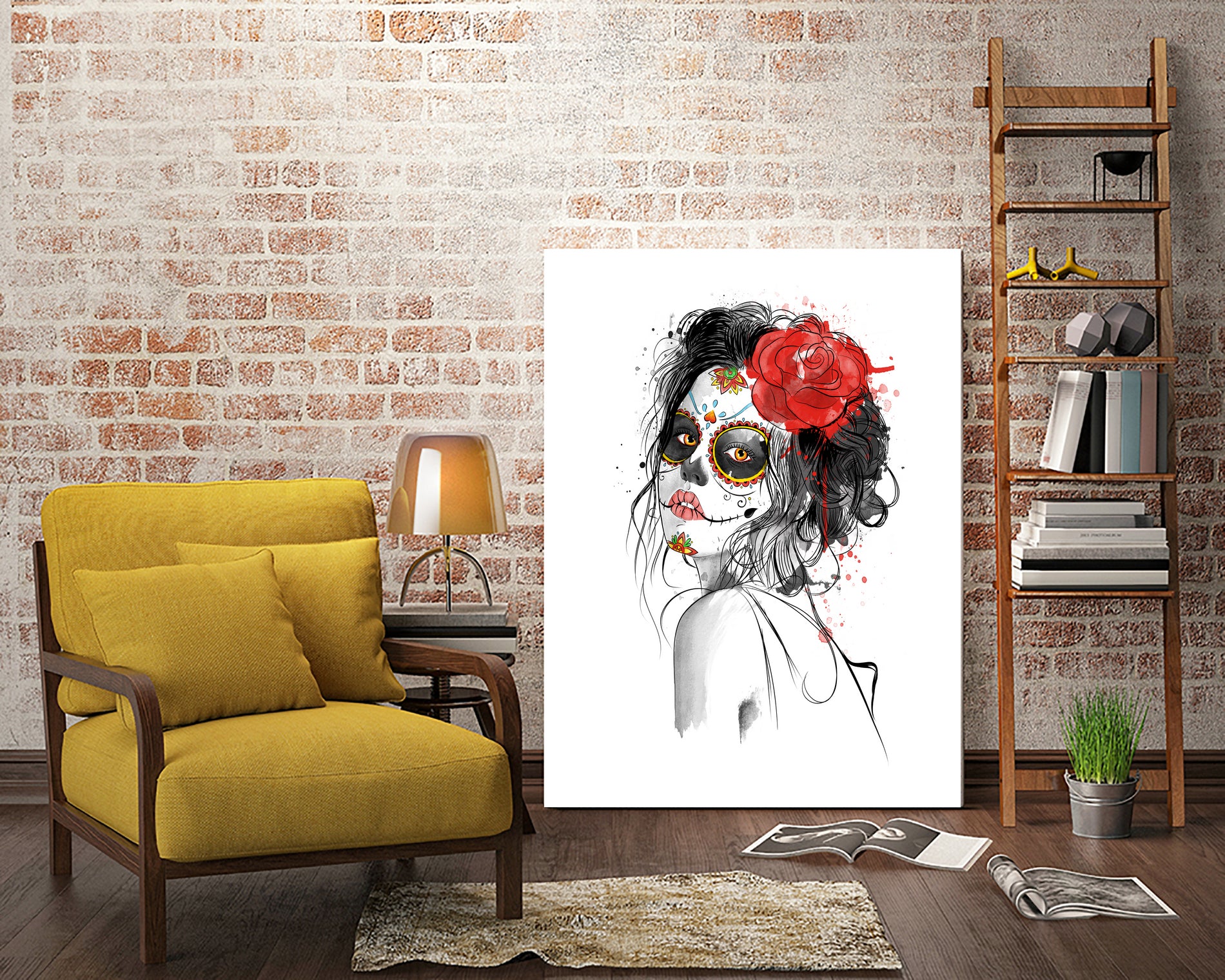 Dia de los Muertos by Antonio Camarena on GIANT ART - white digital painting