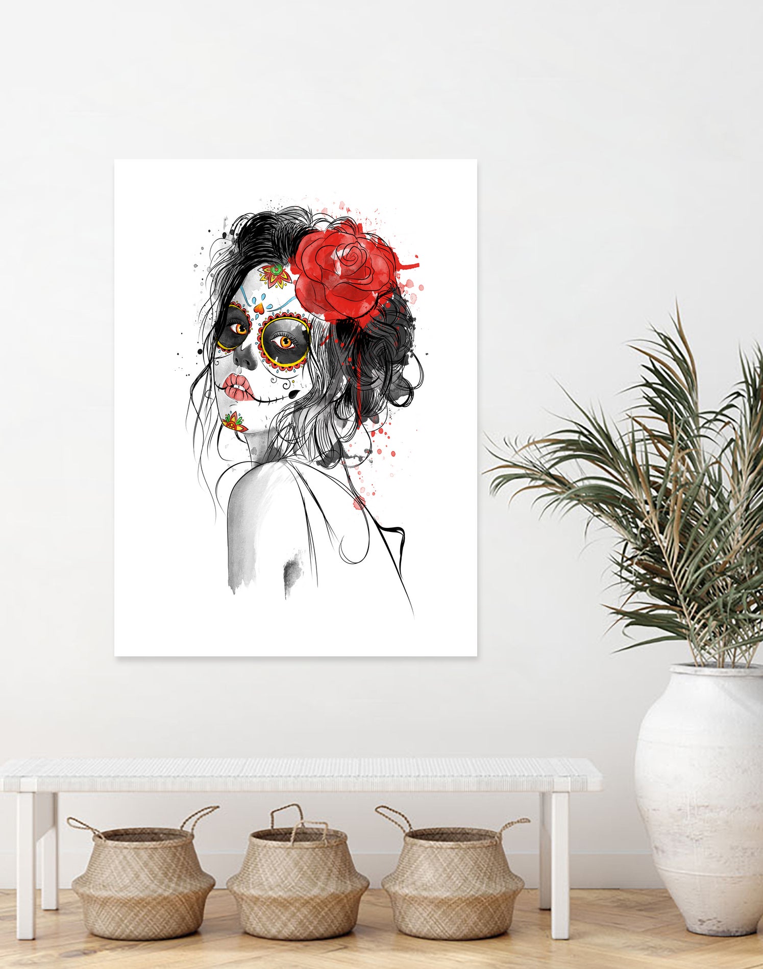 Dia de los Muertos by Antonio Camarena on GIANT ART - white digital painting