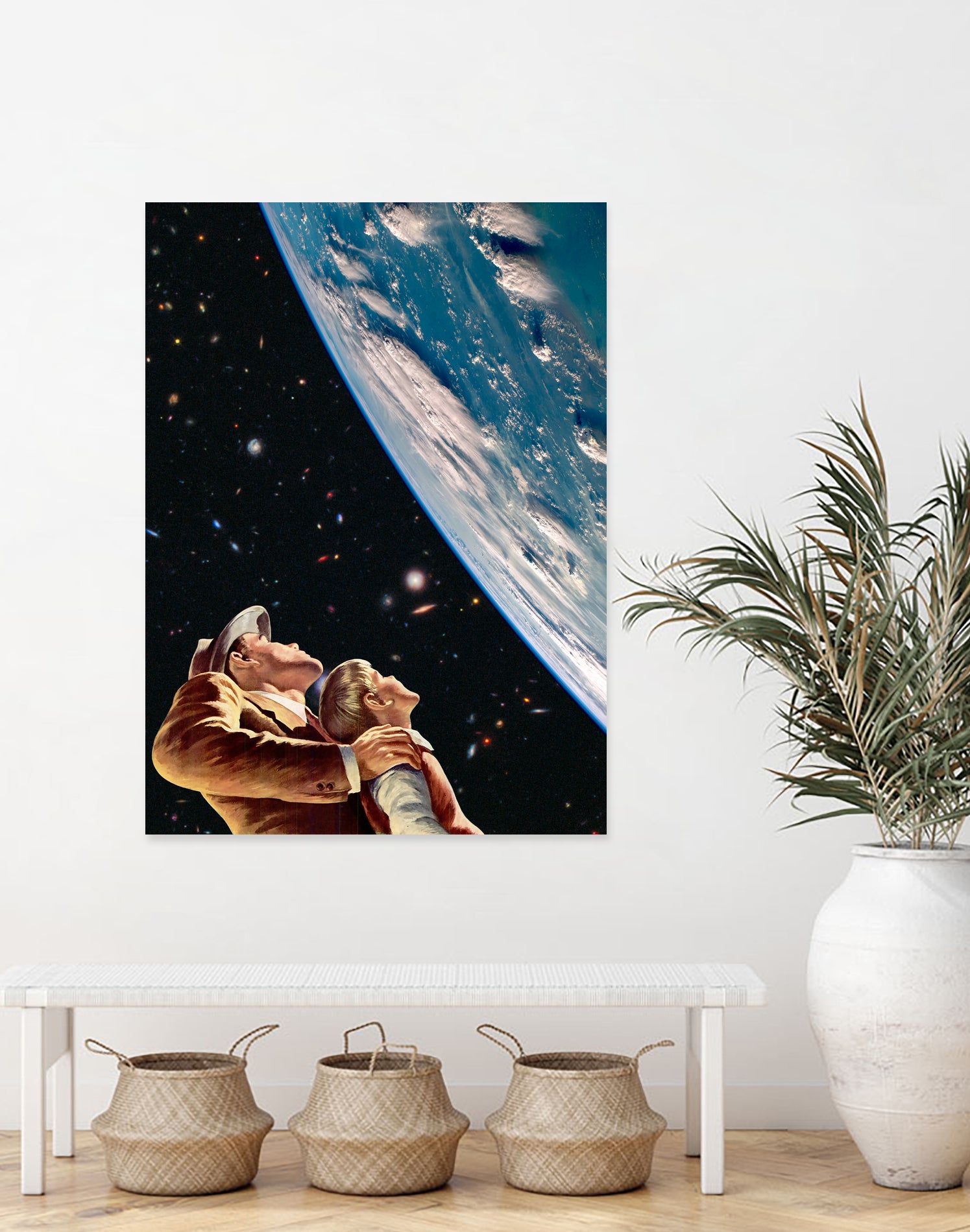 Father Son Bonding by Jonas Haeg on GIANT ART - blue photo manipulation