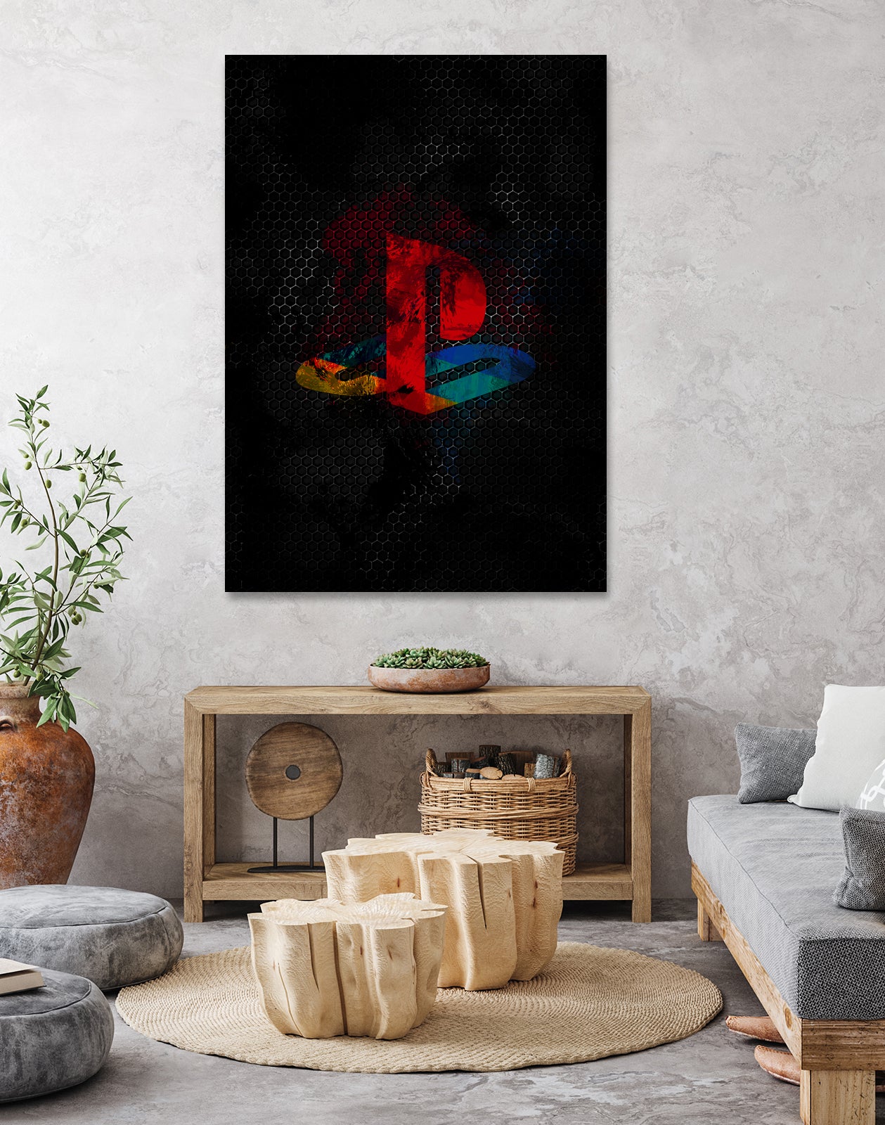 PlayStation dark splatter by Jurijs Permanickis on GIANT ART - black digital painting