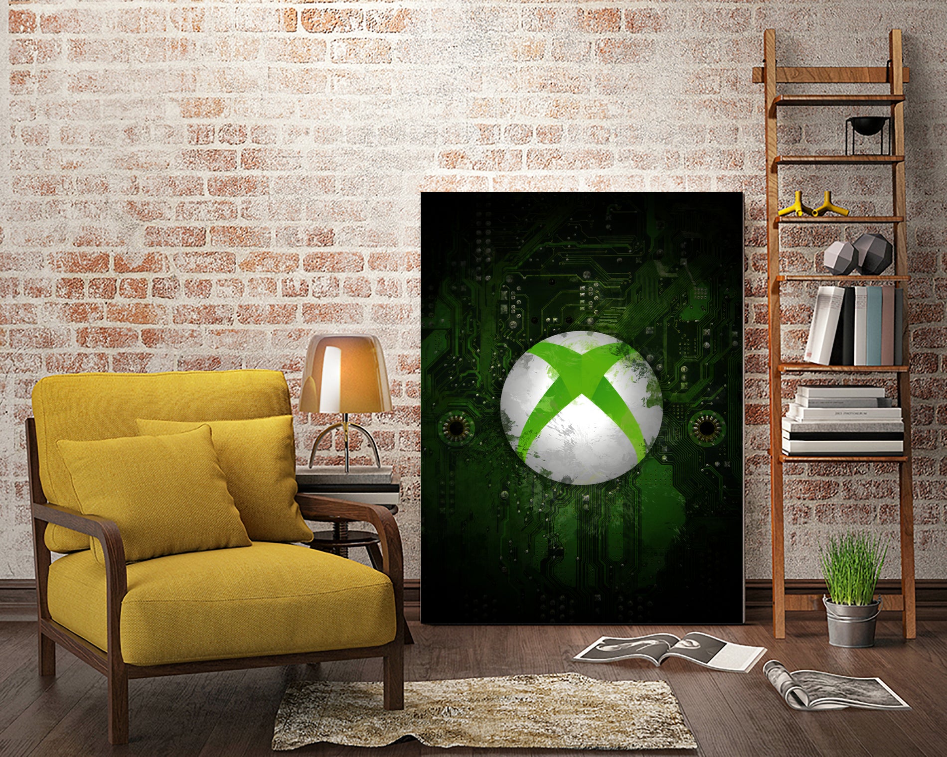 Xbox dark splatter by Jurijs Permanickis on GIANT ART - green digital painting