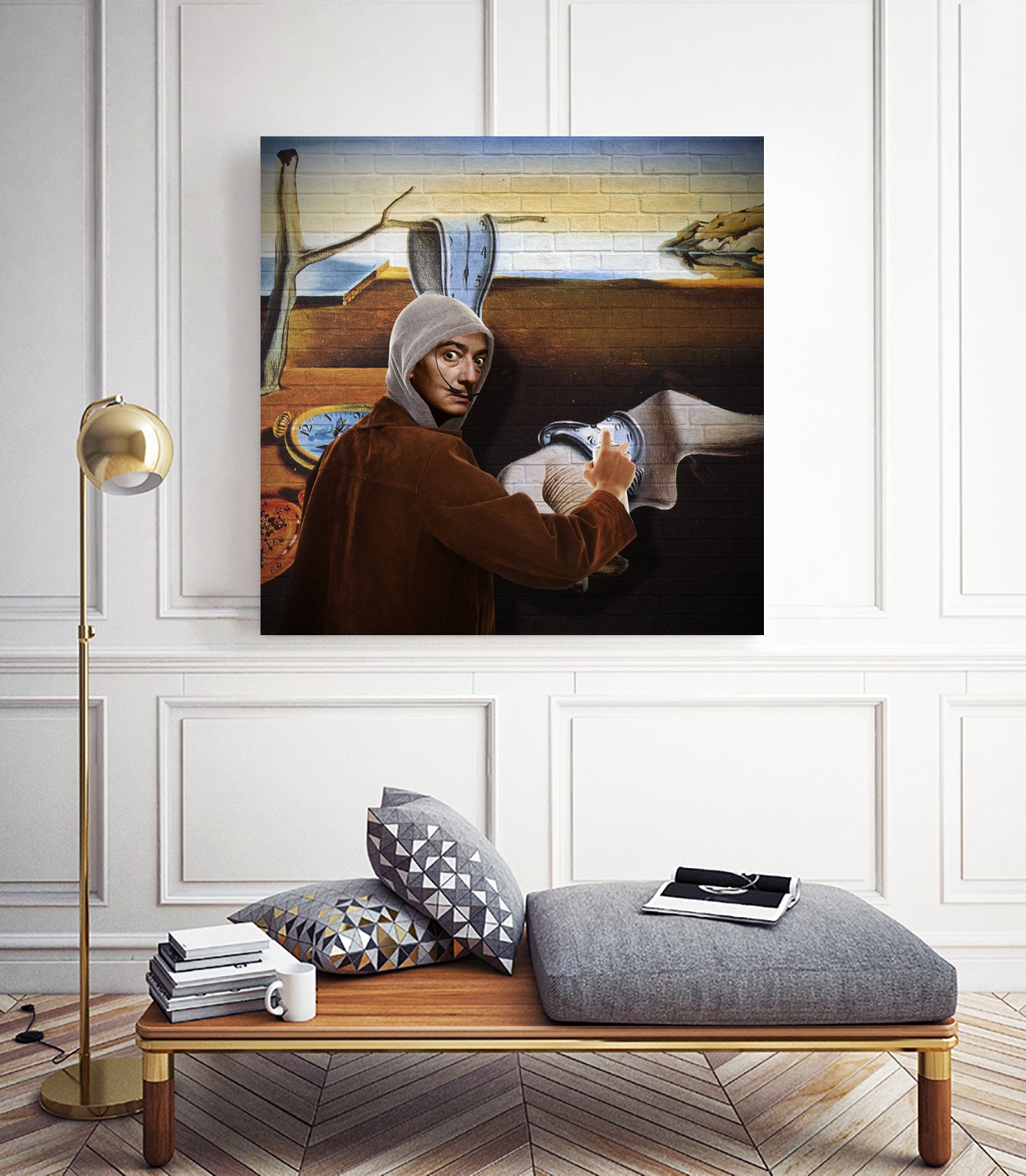 Street Art (Salvador Dali) by Mehmet Geren on GIANT ART - brown photo manipulation