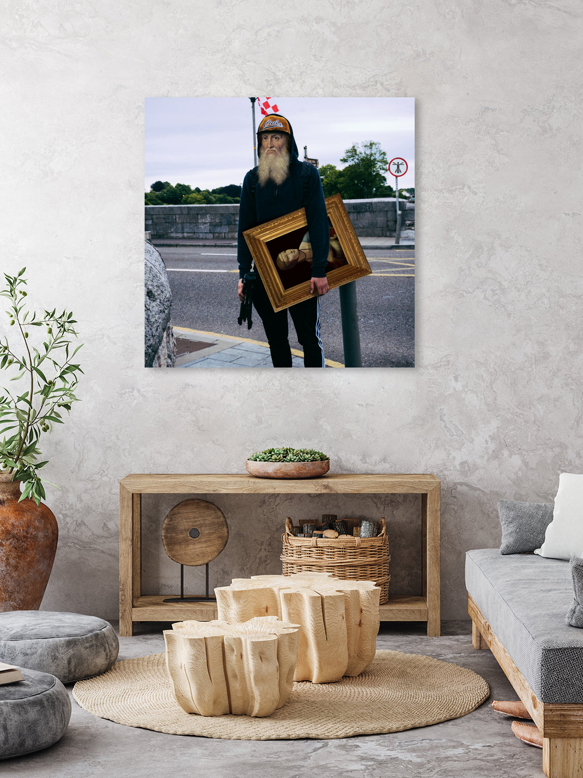 When Art Meets Real Life I by Mehmet Geren on GIANT ART - gray photo manipulation