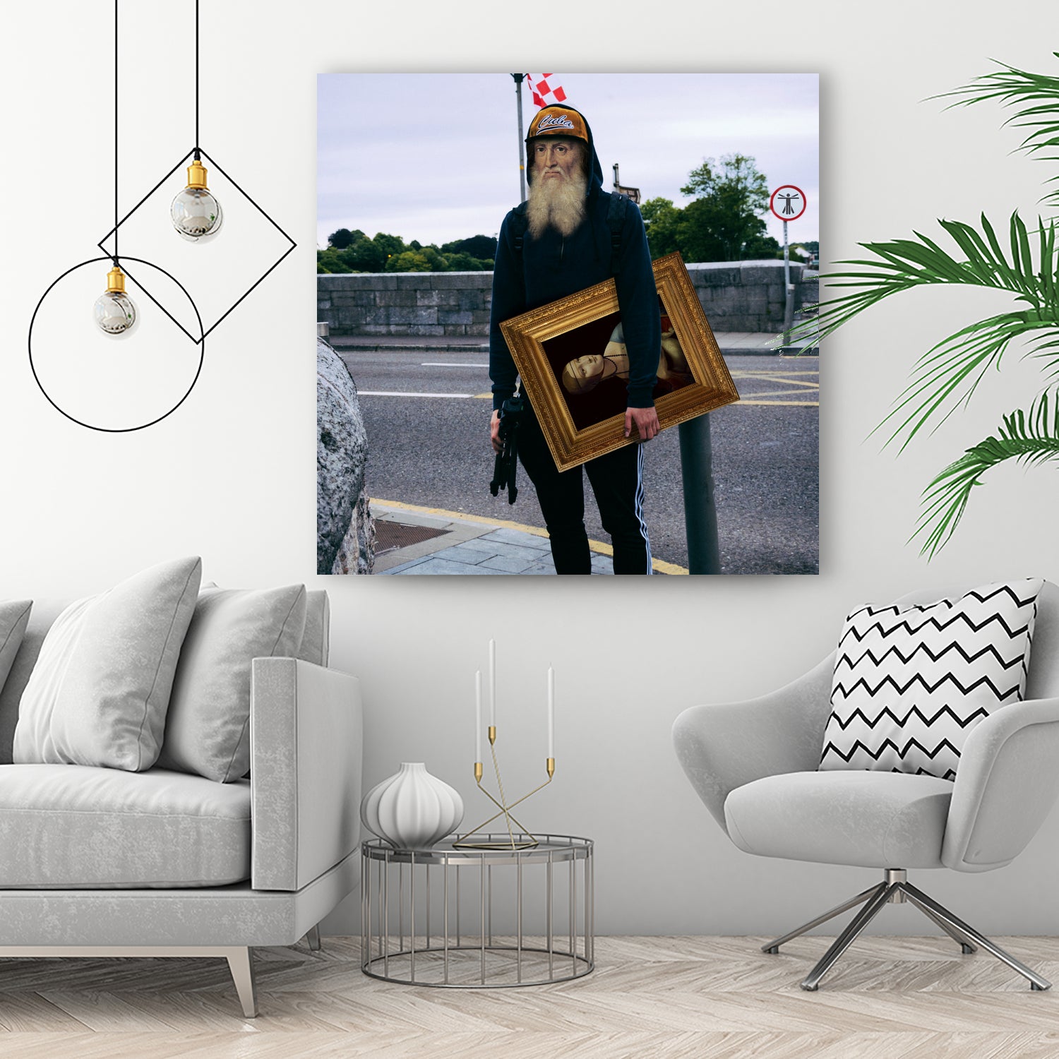 When Art Meets Real Life I by Mehmet Geren on GIANT ART - gray photo manipulation