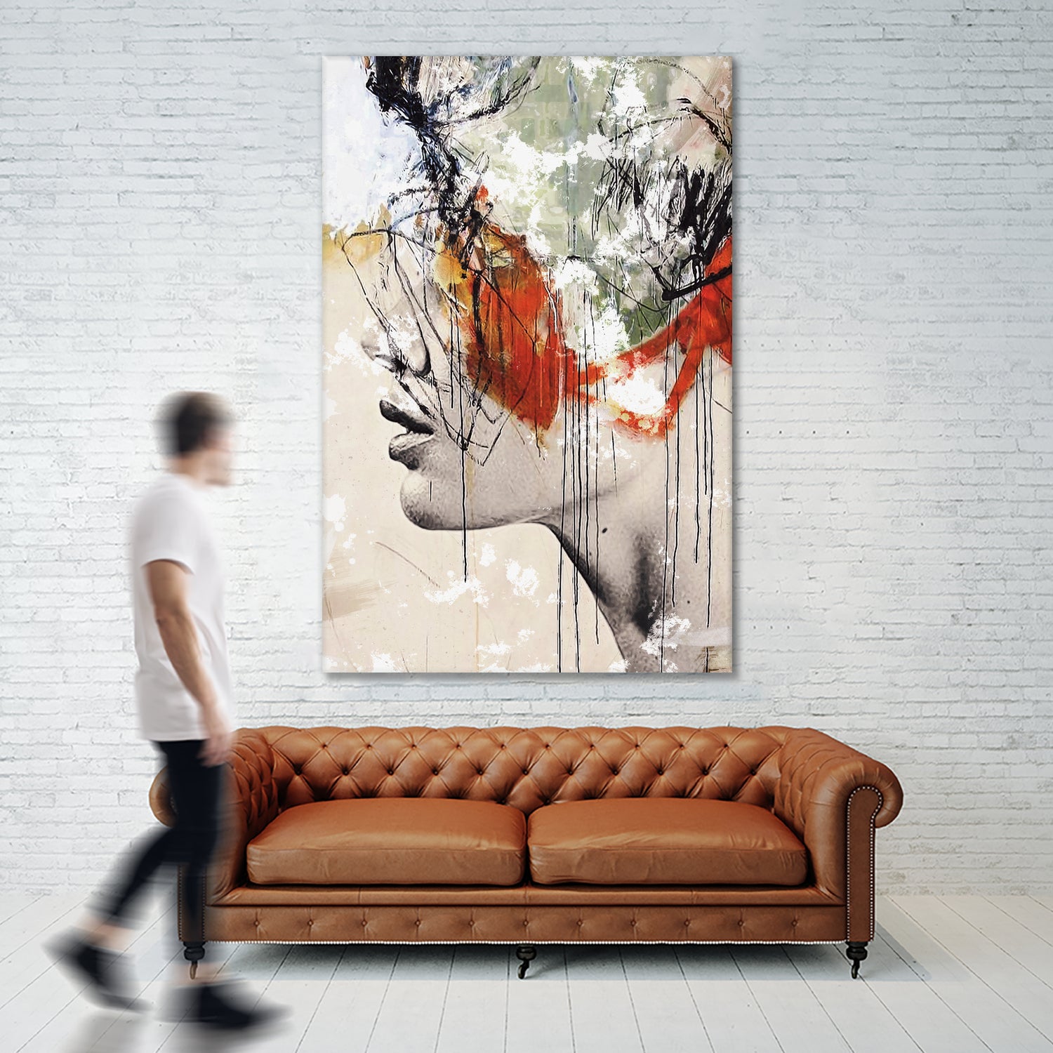 Abstract deconstruction ... by Menelaos Trompoukis on GIANT ART - orange digital painting