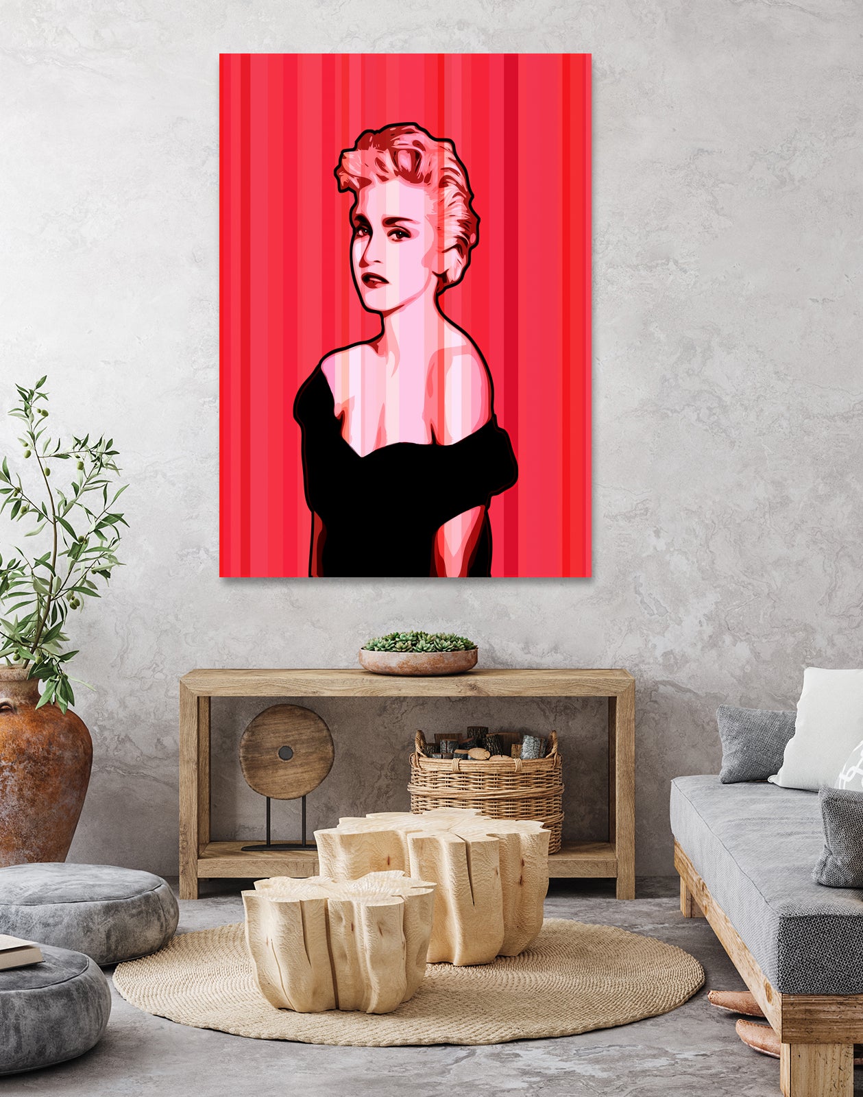 Madonna | Pop Art by William Cuccio on GIANT ART - pink digital painting