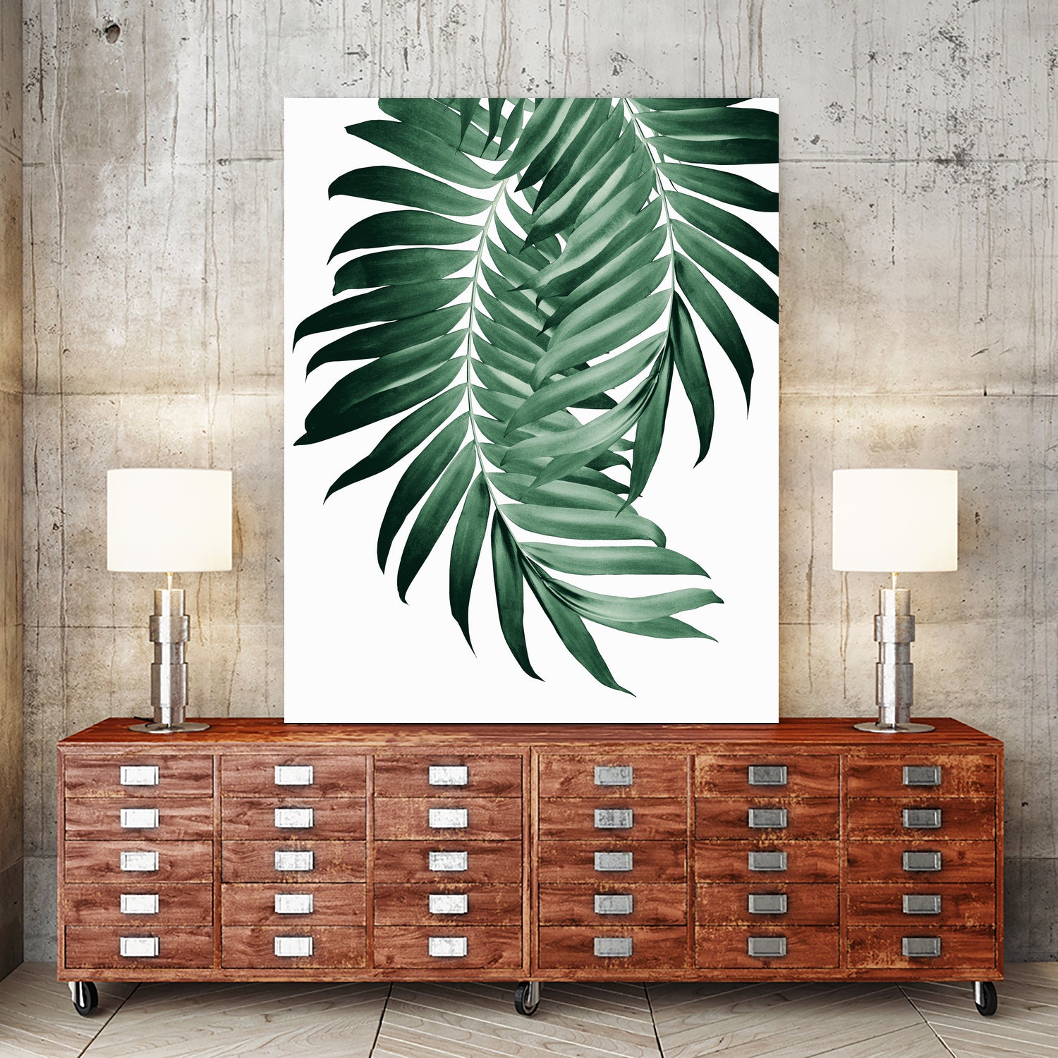 Palm Leaves Tropical Green Vibes #4 #tropical #decor #art by Anita & Bella Jantz on GIANT ART - green photo illustration