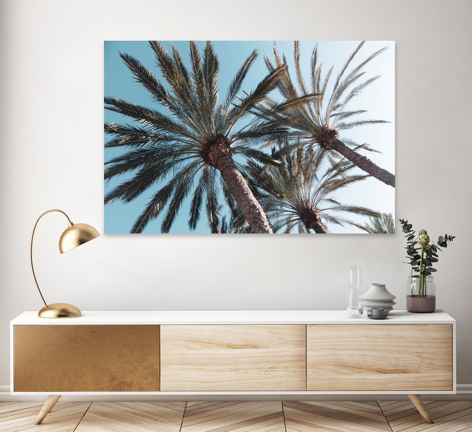 Palm Trees Bliss 1 by Anitas Bellas Art on GIANT ART - coastal