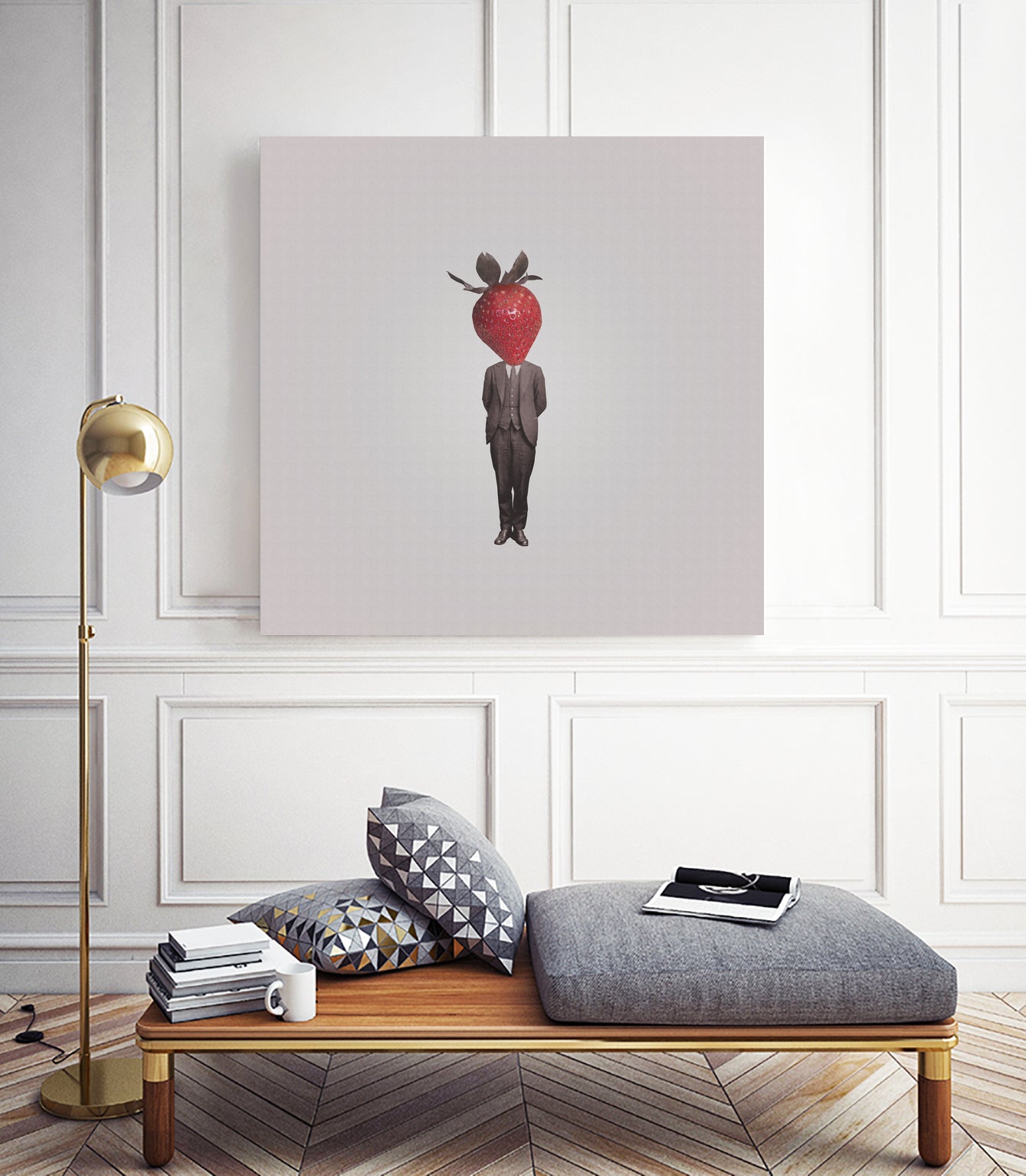 Strawberry Mugshot by Isa Valimaki on GIANT ART - red photo manipulation