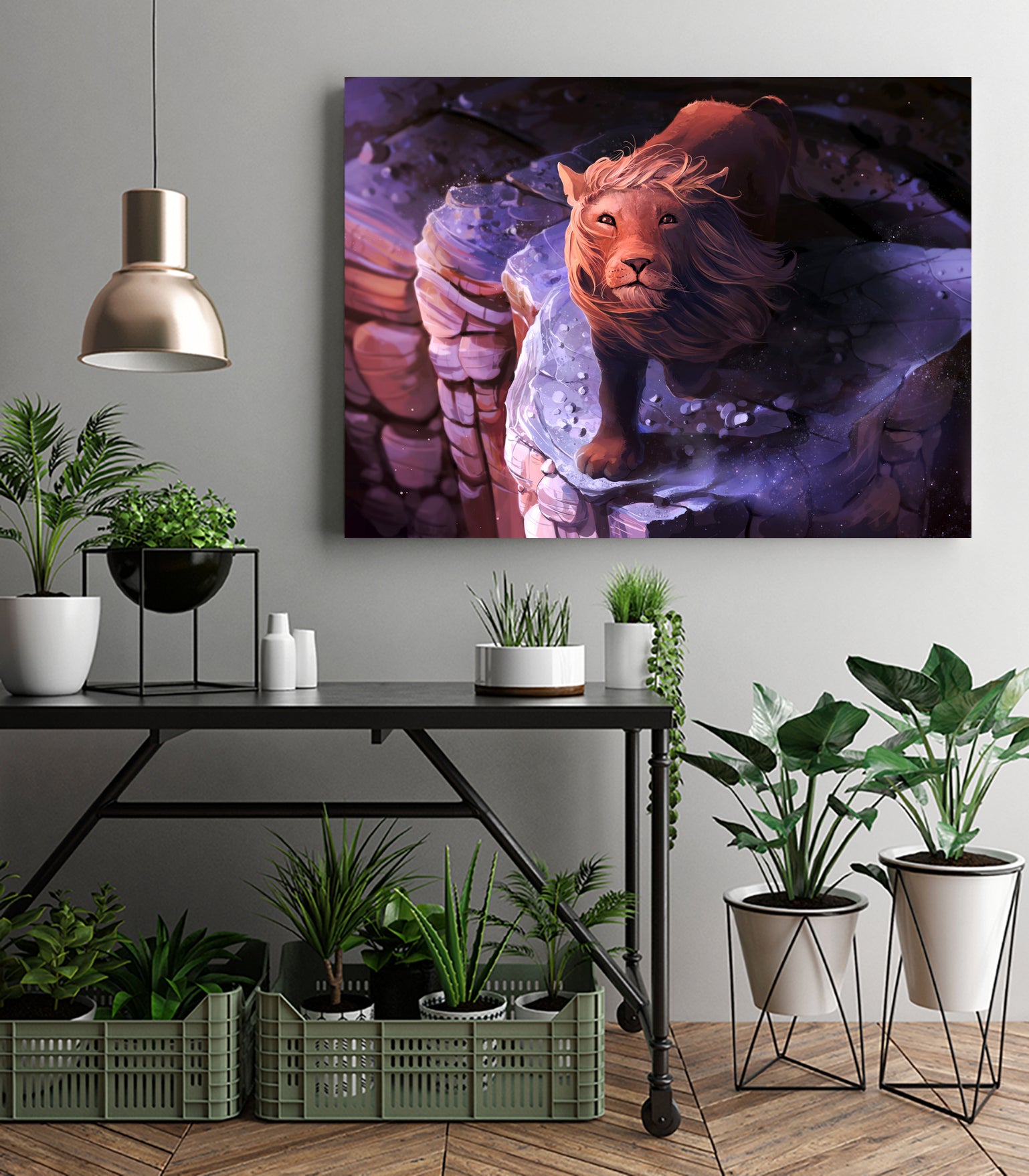 Seven deadly Sins : Pride by Cyril Rolando on GIANT ART - fuchsia digital painting