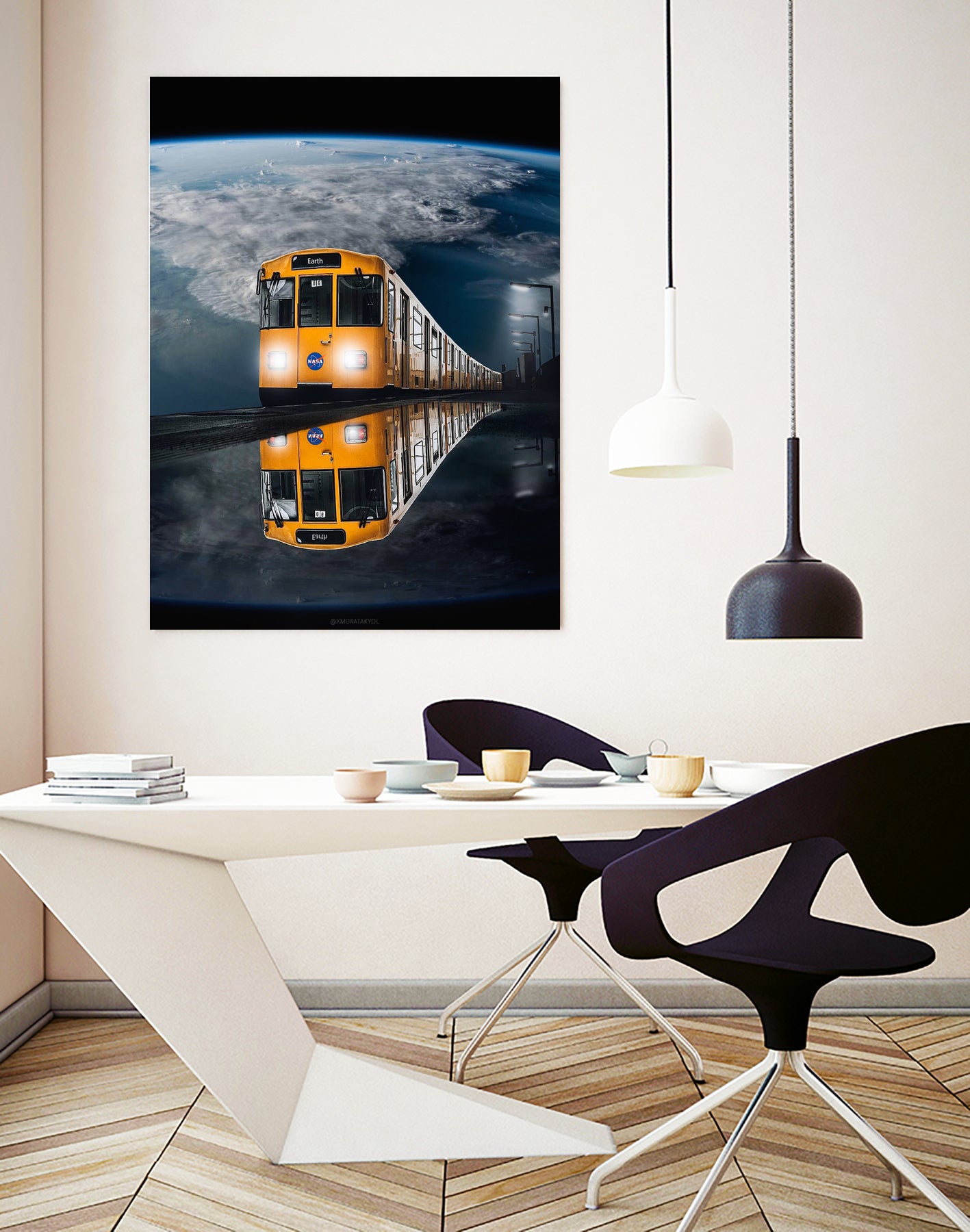 Space Earth by Murat Akyol on GIANT ART - white digital painting