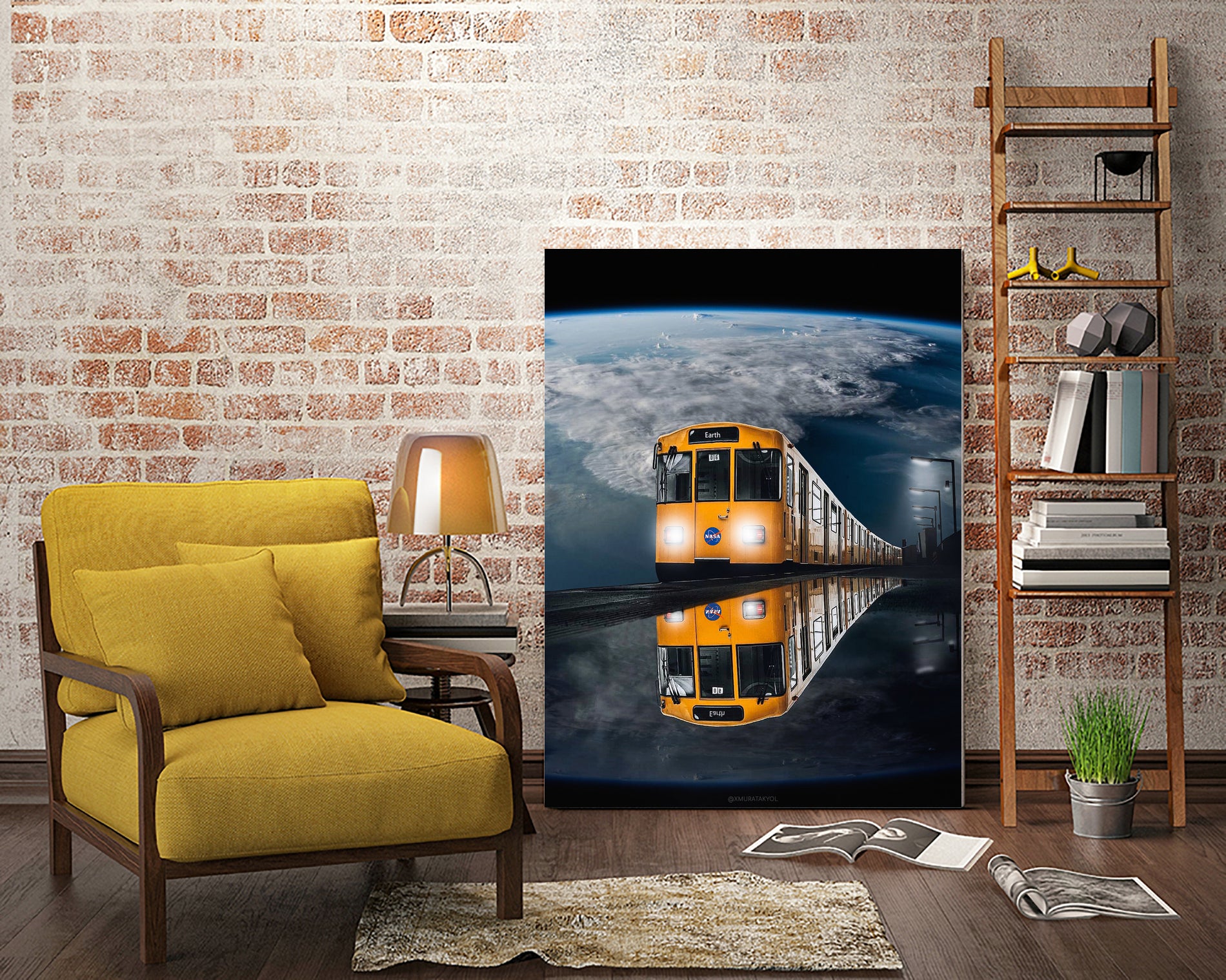 Space Earth by Murat Akyol on GIANT ART - white digital painting