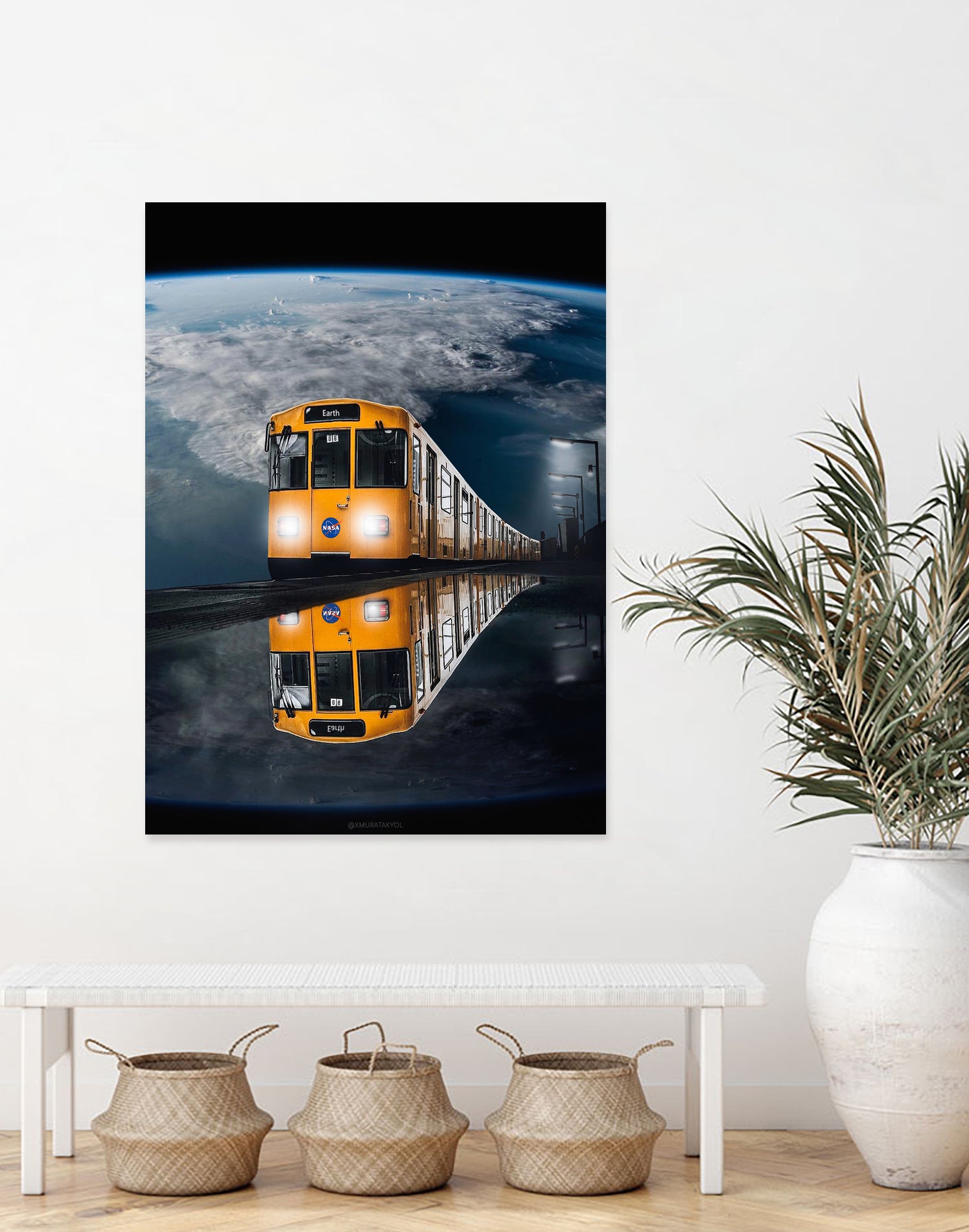 Space Earth by Murat Akyol on GIANT ART - white digital painting