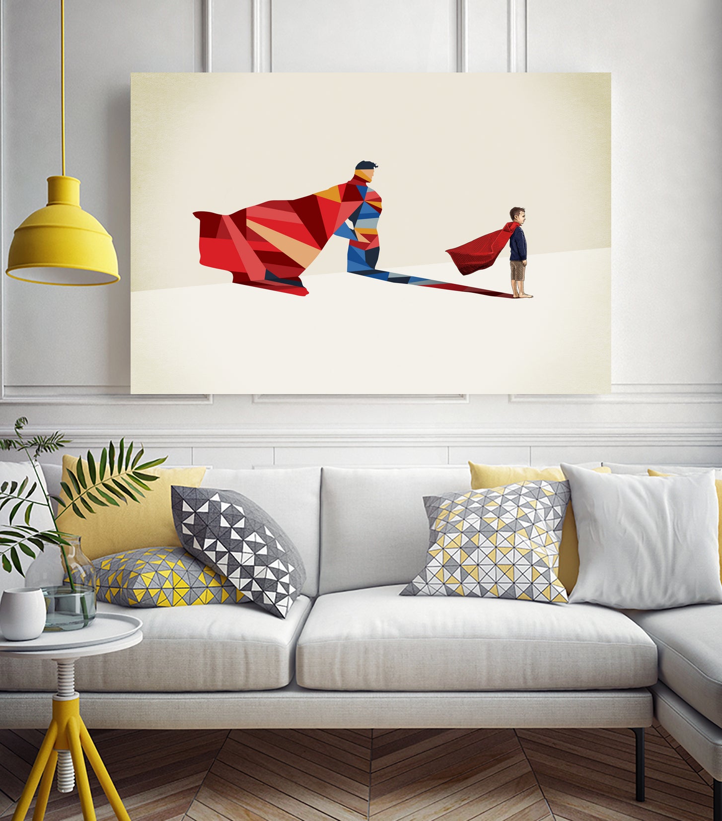 Walking Shadow, Hero by Jason Ratliff on GIANT ART - red photo illustration