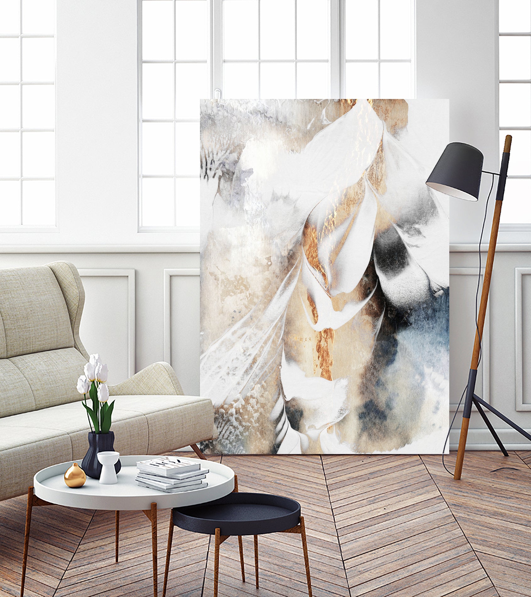 Soothe Your Soul by Elisabeth Fredriksson on GIANT ART - white mixed media