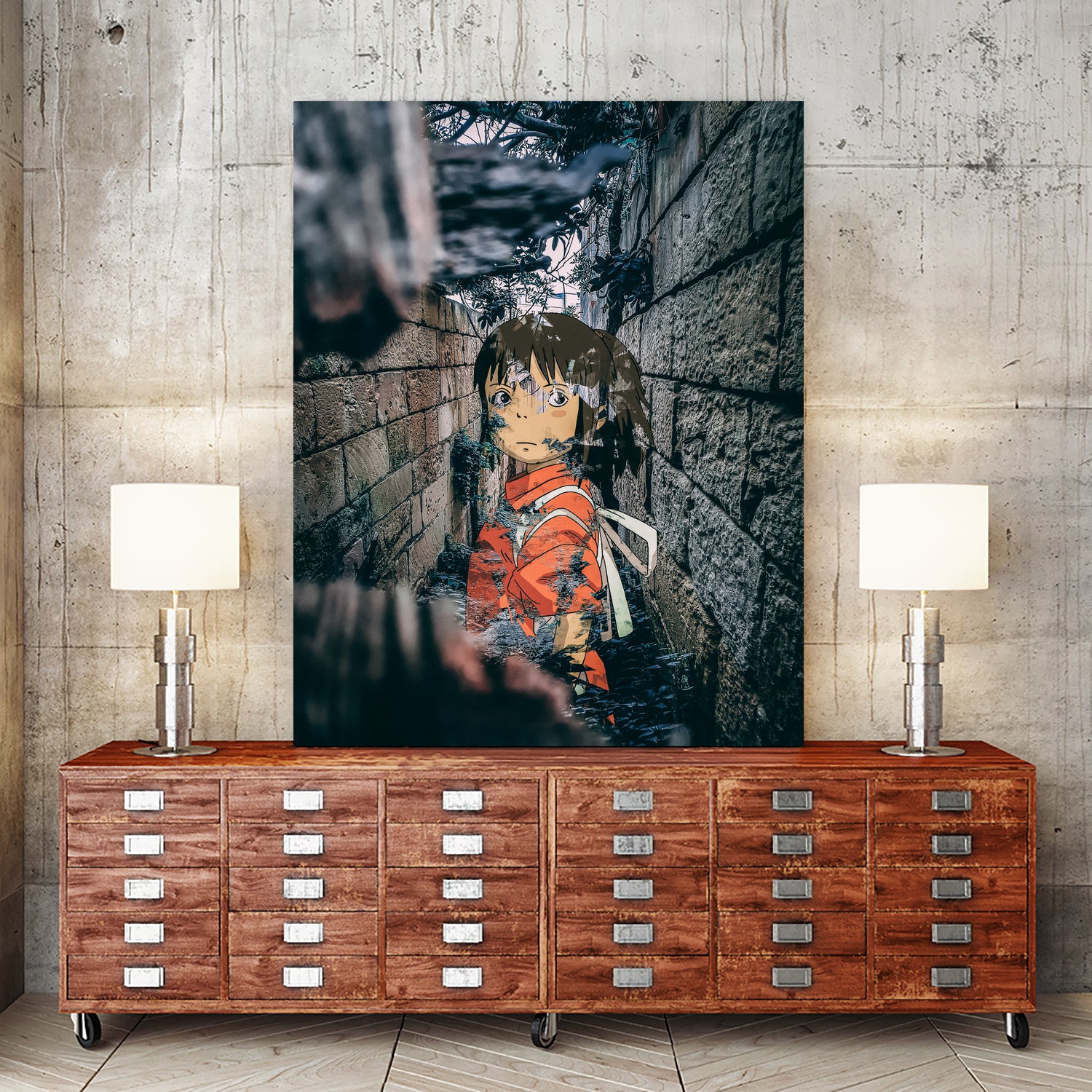 Disappearing by David Kostap on GIANT ART - red photo illustration